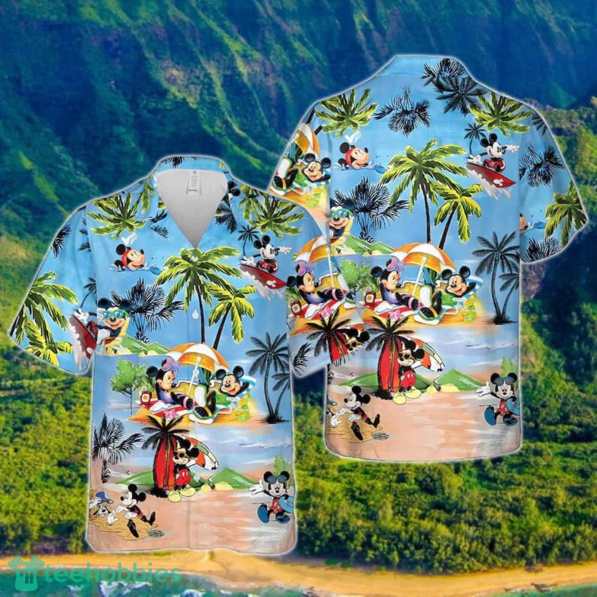 Mickey Mouse Hawaiian Shirt, Mickey Mouse Sweet Summer Vacation Hawaiian Shirt Product Photo 1