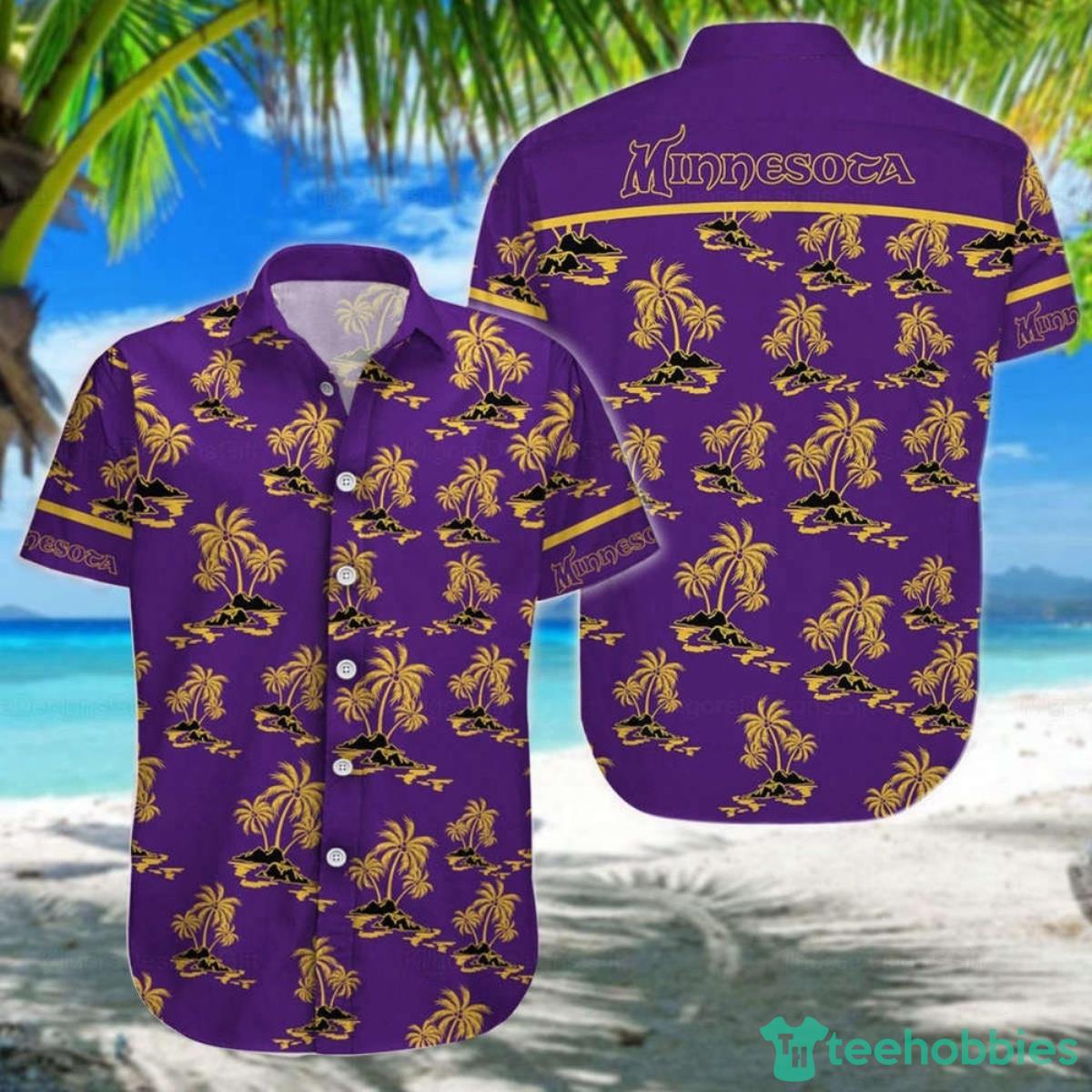 Minnesota Hawaii Shirt Minnesota Football Shirt Button Up Shirt Perfect Gift Product Photo 1