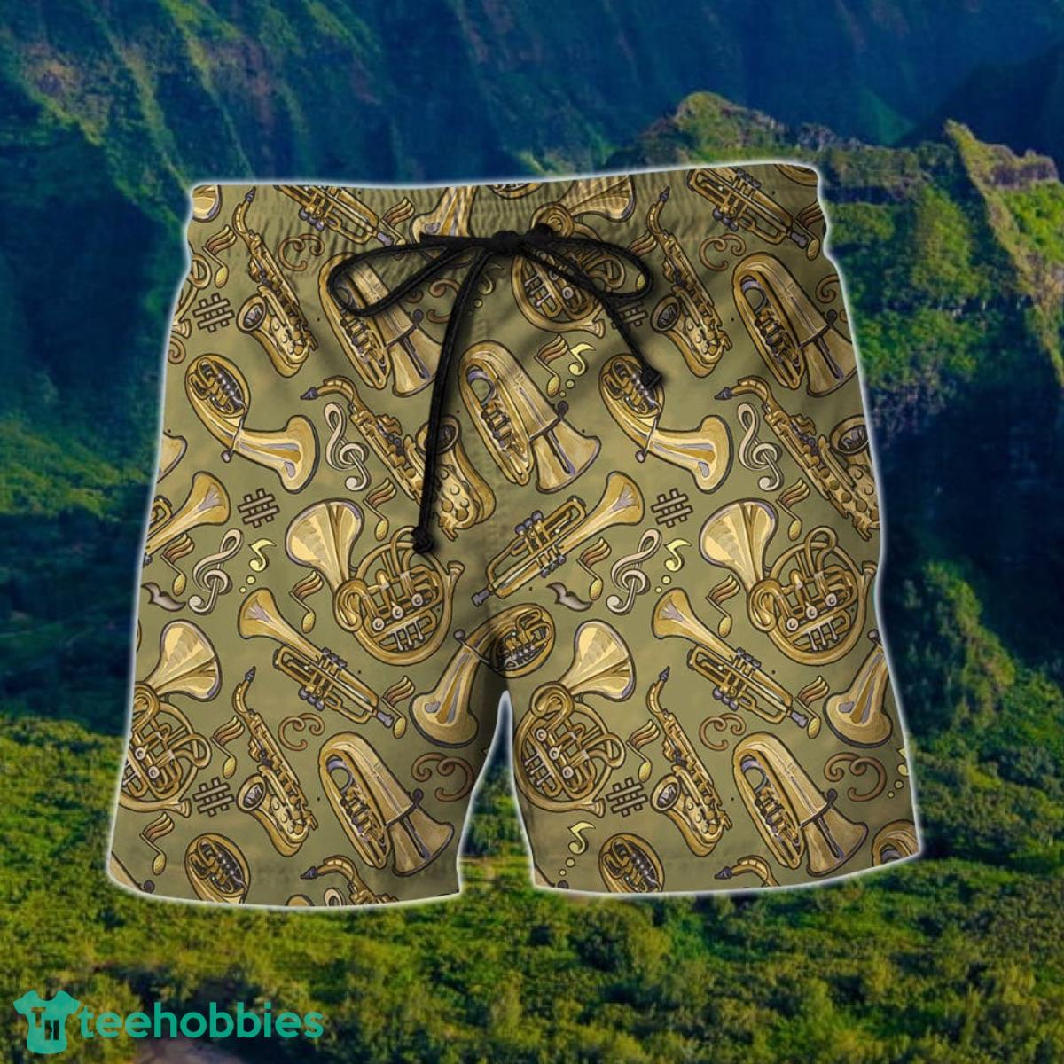 Musical Instrument Hawaiian Shirt And Short For Men And Women Product Photo 2