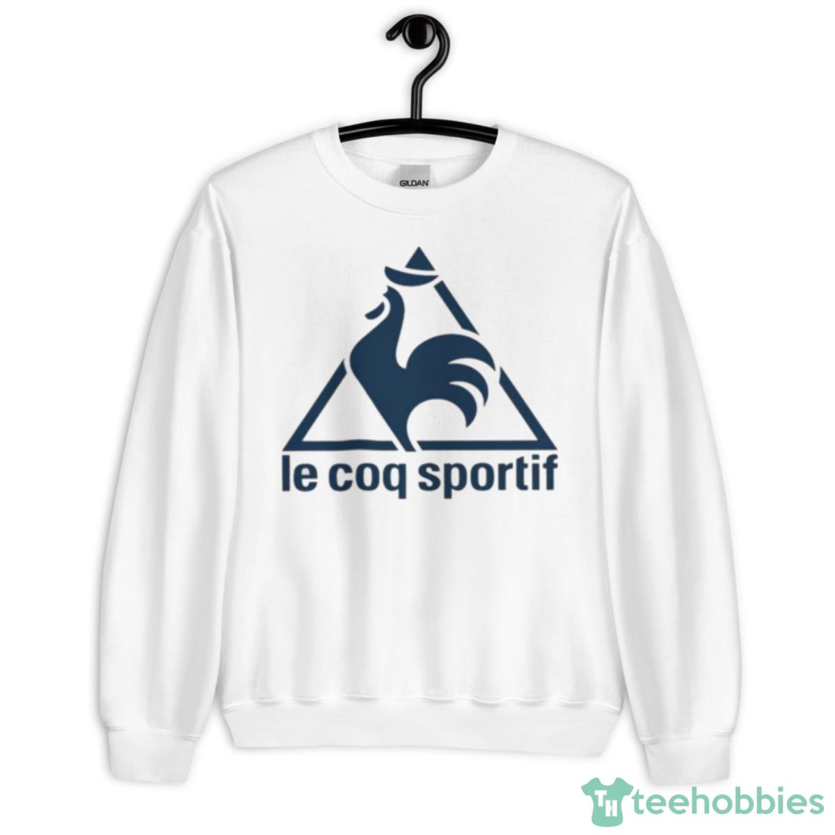 Navy Logo Le Coq Sportif T Shirt - Unisex Heavy Blend Crewneck Sweatshirt