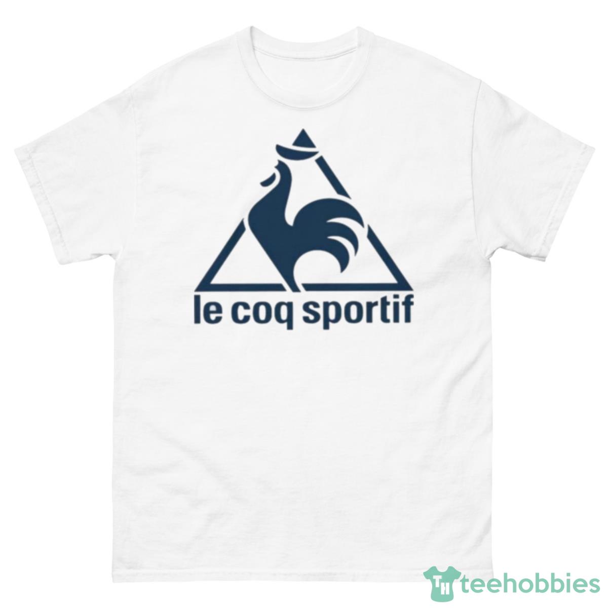 Navy Logo Le Coq Sportif T Shirt - 500 Men’s Classic Tee Gildan