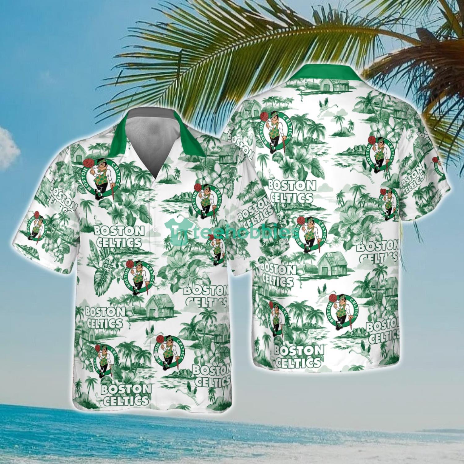 NBA Boston Celtics Special Floral Island Hawaiian Shirt Product Photo 1