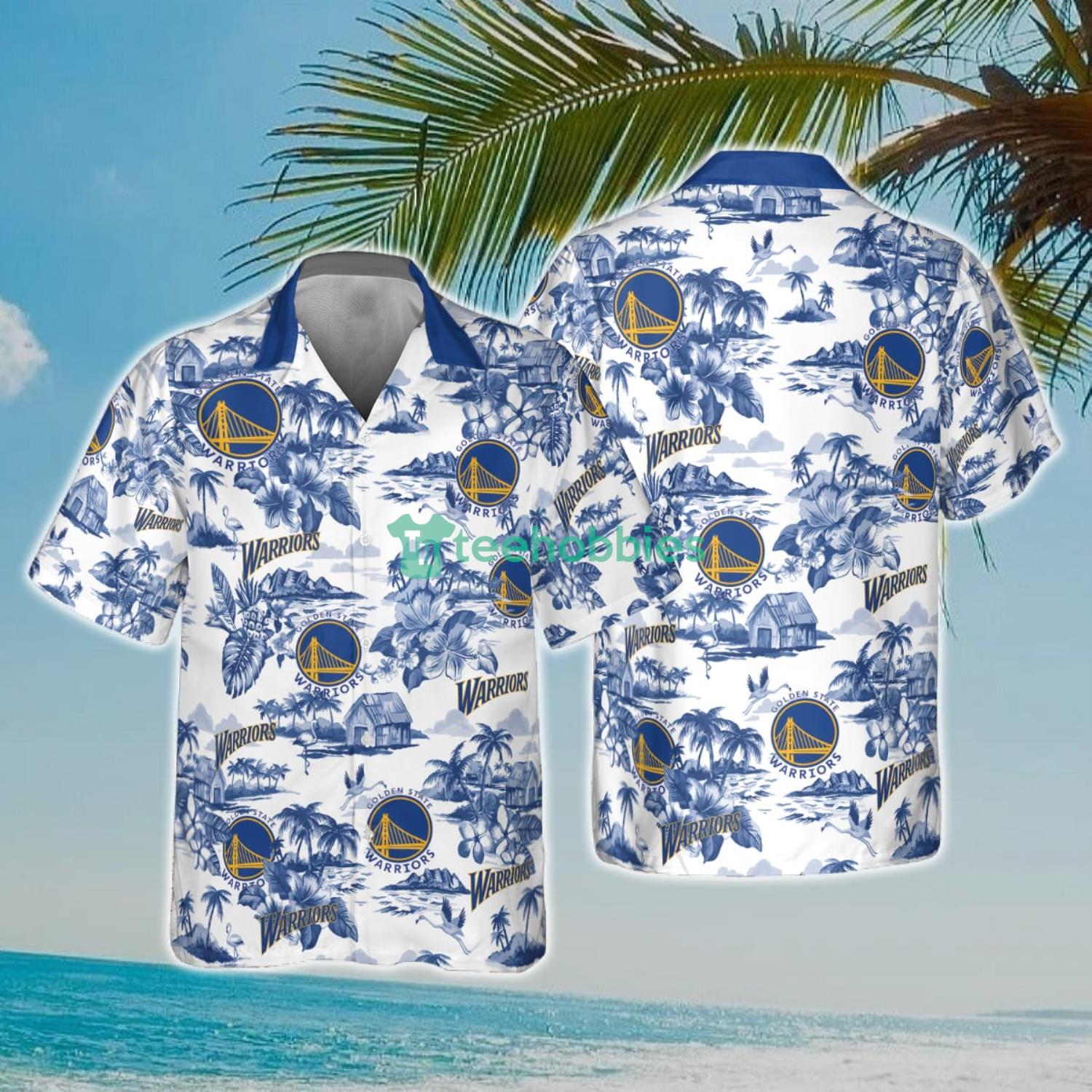NBA Golden State Warriors Special Floral Island Hawaiian Shirt Product Photo 1
