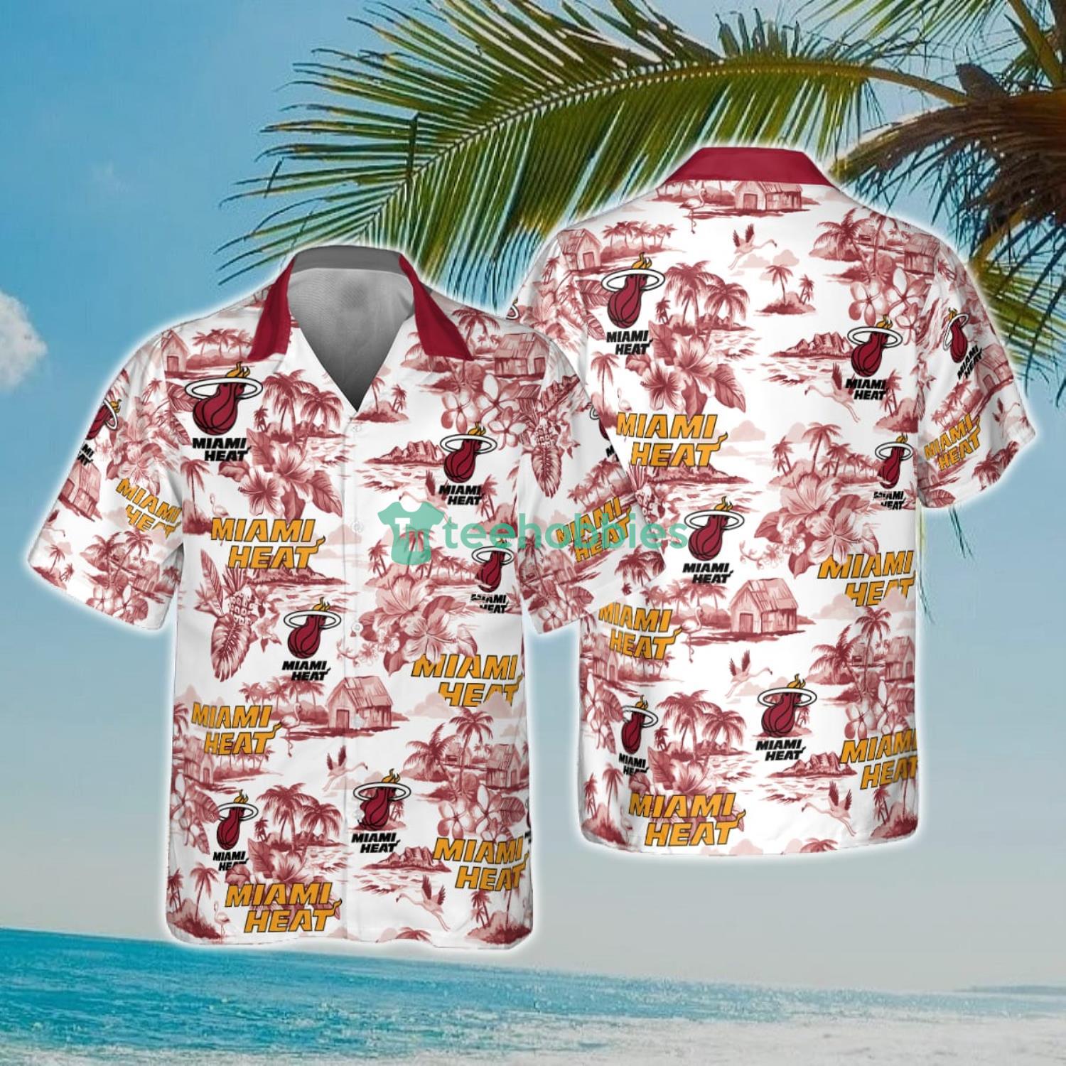 NBA Miami Heat Special Floral Island Hawaiian Shirt Product Photo 1