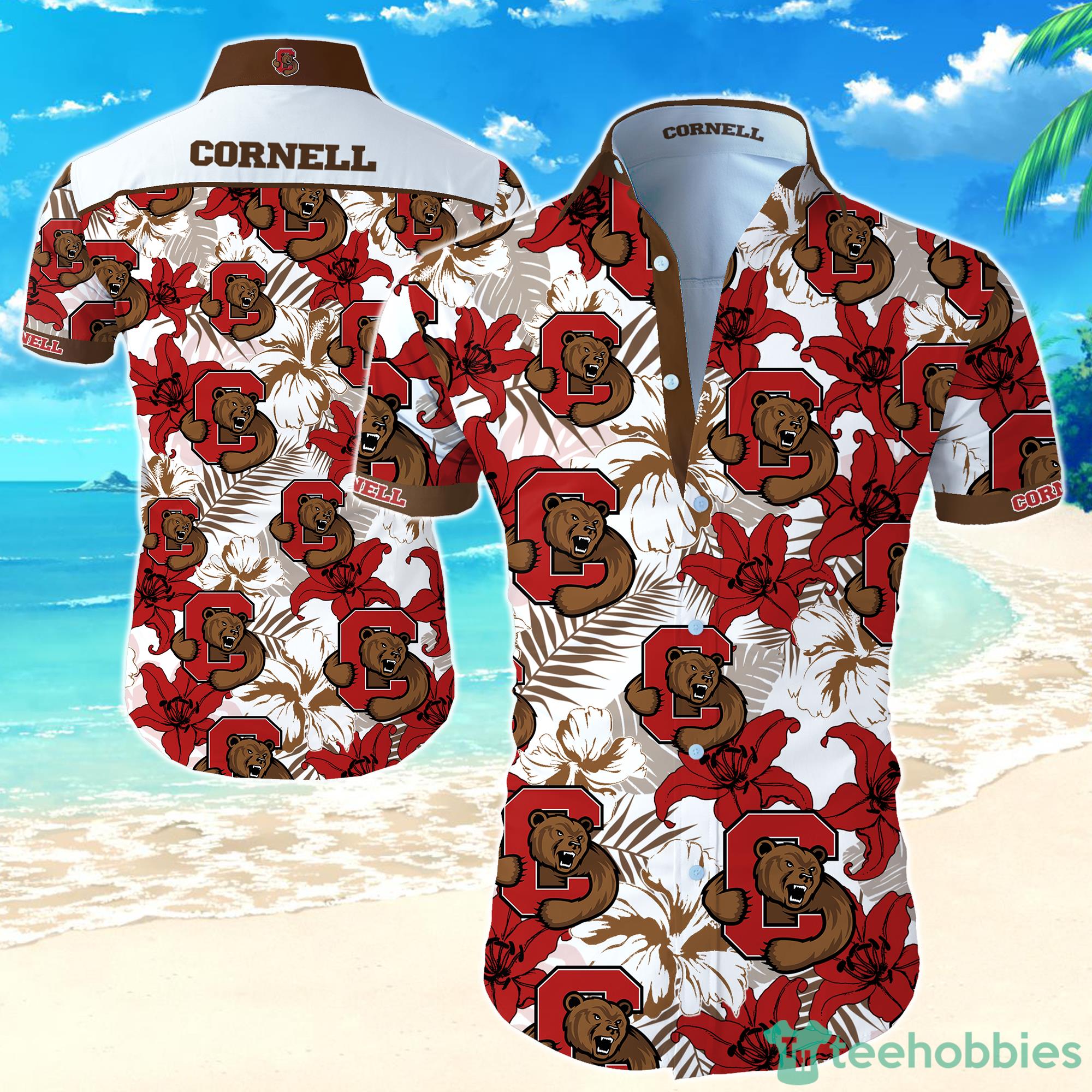 NCAA Cornell Big Red Hawaiian Shirt For Men And Women Product Photo 1