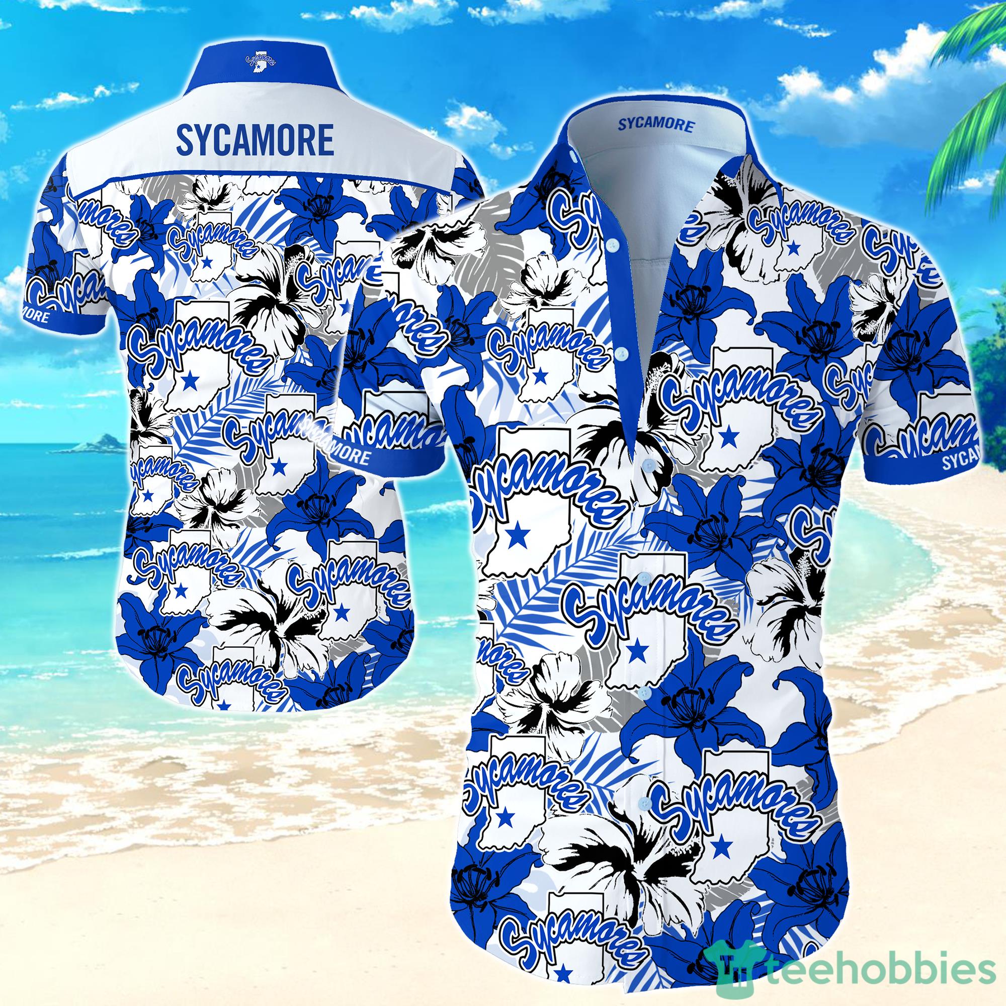 NCAA Indiana State Sycamores Hawaiian Shirt For Men And Women Product Photo 1