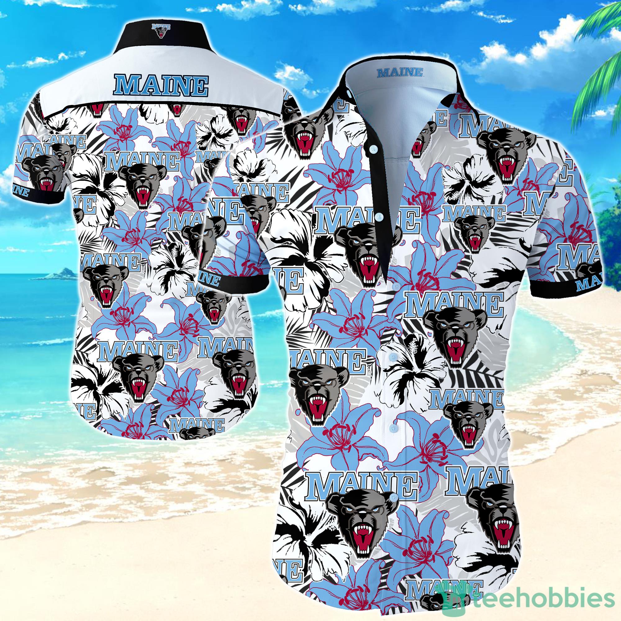 NCAA Maine Black Bears Hawaiian Shirt For Men And Women Product Photo 1