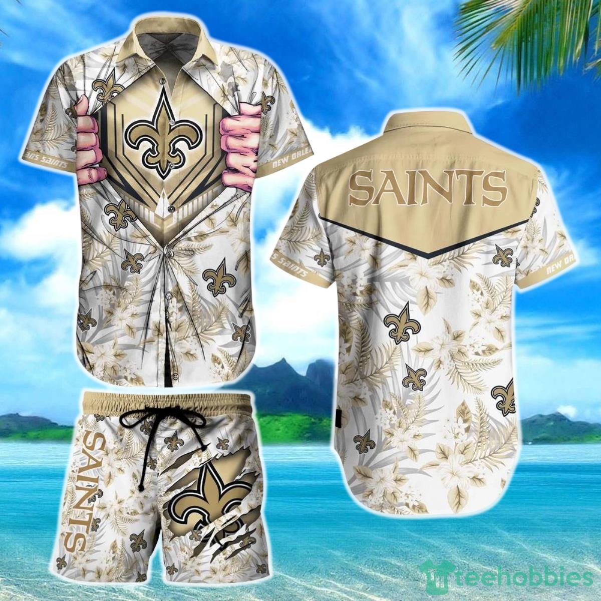 New Orleans Saints NFL Football Hawaiian Shirt And Short New Summer For Big Fans Gift For Men Women Product Photo 1