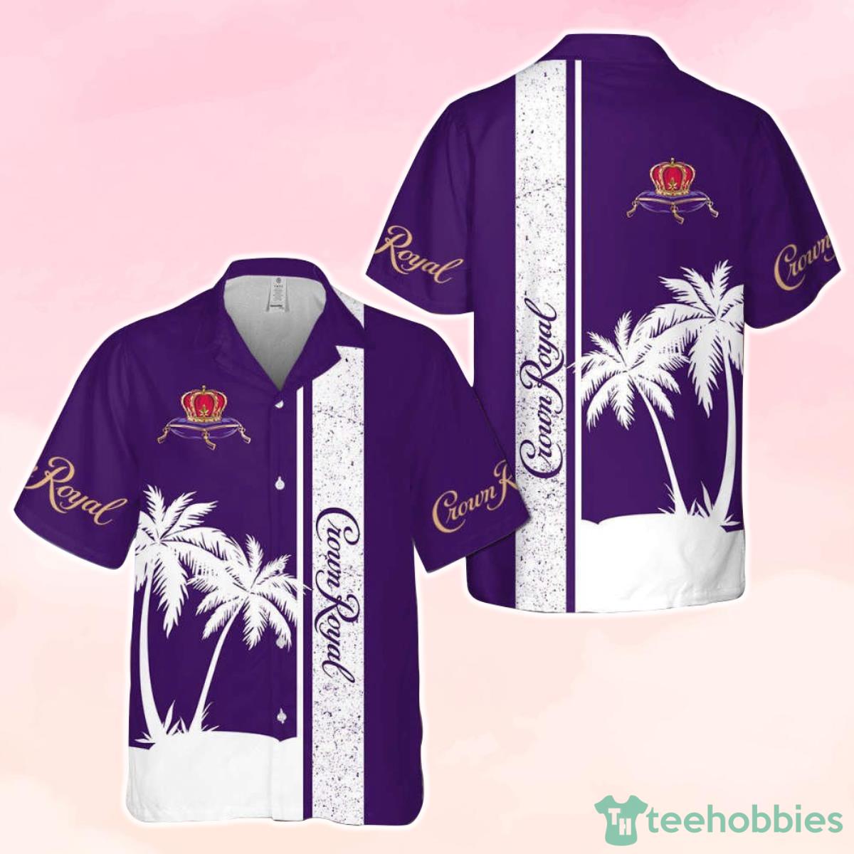 New Summer Crown Royal Palm Tree Pattern Hawaiian Shirt Perfect Gift Product Photo 1