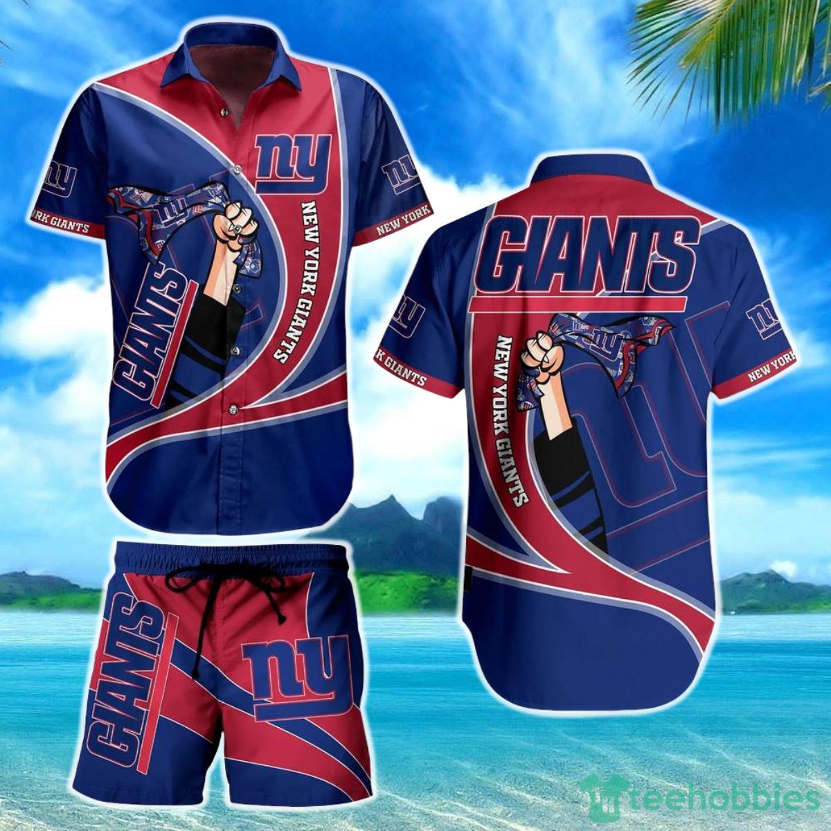 New York Giants NFL Hawaiian Shirt New Summer For Football NFL Fans Product Photo 1