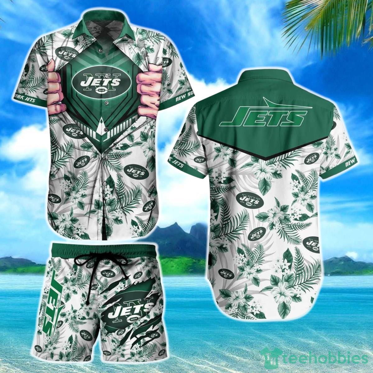 New York Jets NFL Football Hawaiian Shirt And Short New Summer For Big Fans Gift For Men Women Product Photo 1