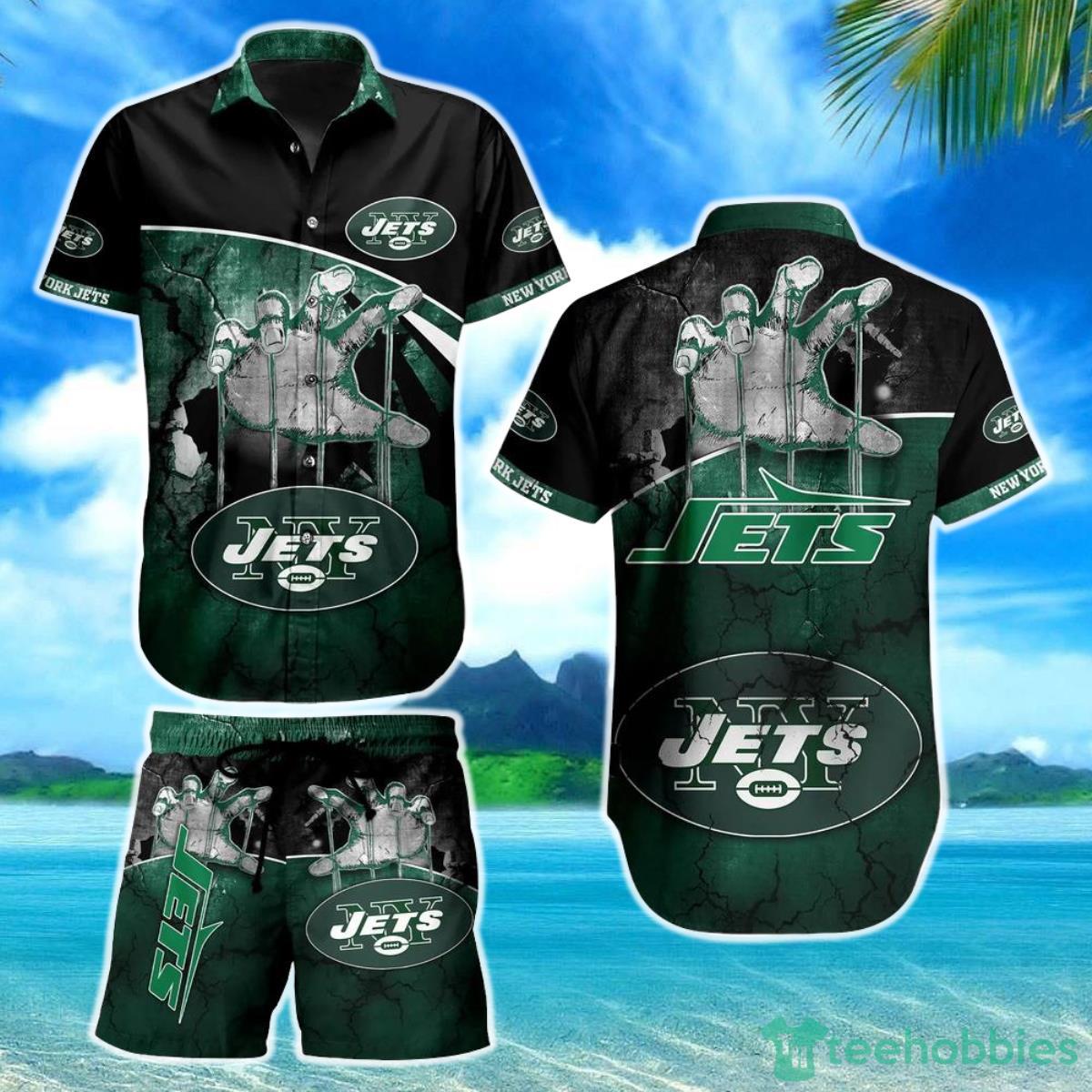 New York Jets NFL Hawaiian Shirt And Short Style Summer Product Photo 1