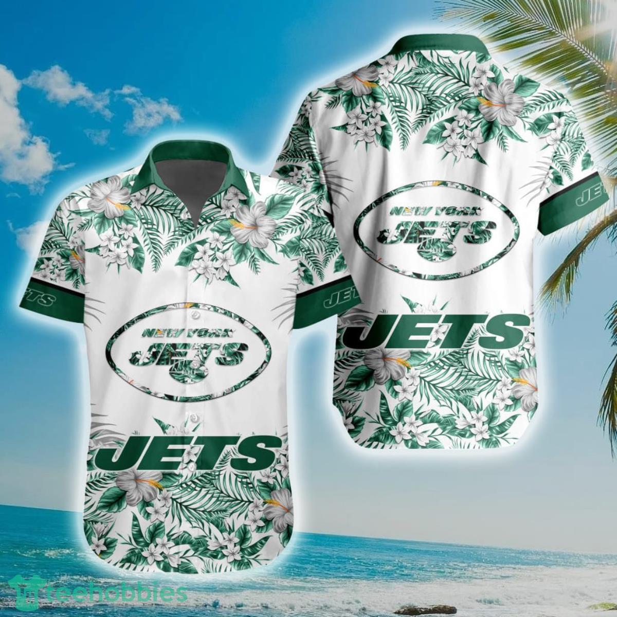 NFL New York Jets Special Floral Hawaiian Shirt Product Photo 1