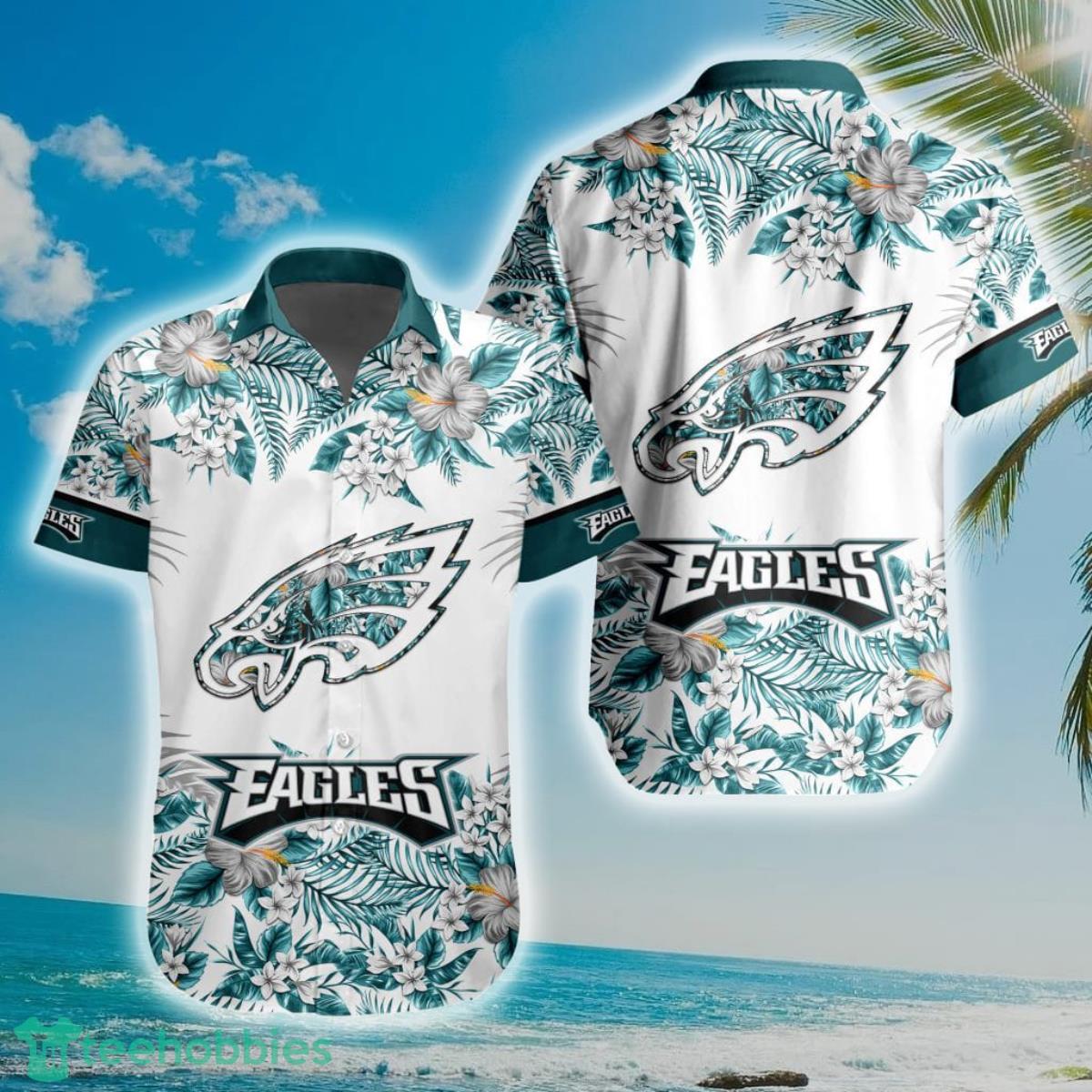 NFL Philadelphia Eagles Special Floral Hawaiian Shirt Product Photo 1