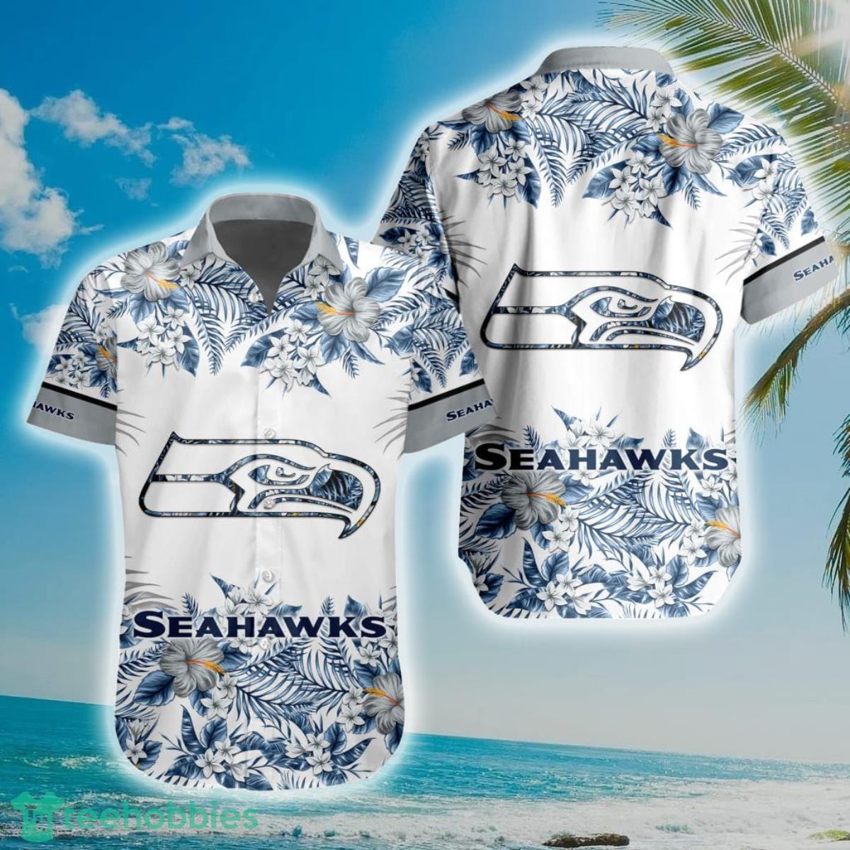 NFL Seattle Seahawks Special Floral Hawaiian Shirt Product Photo 1
