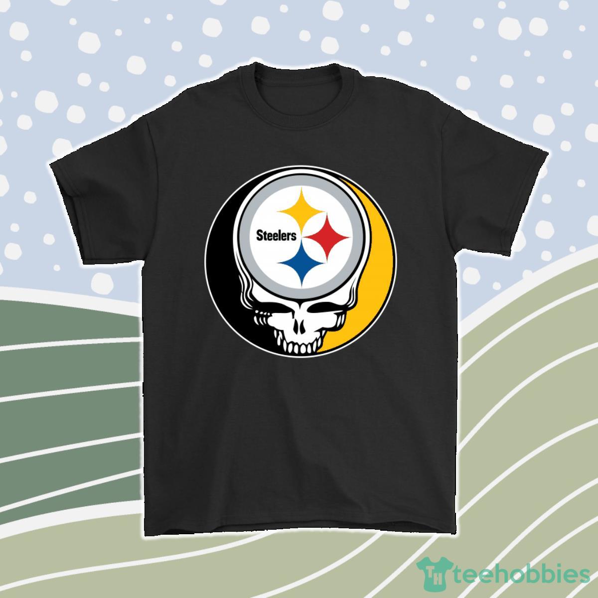 Nfl Team Pittsburgh Steelers X Grateful Dead Logo Band Men Women T-Shirt, Hoodie, Sweatshirt Product Photo 1