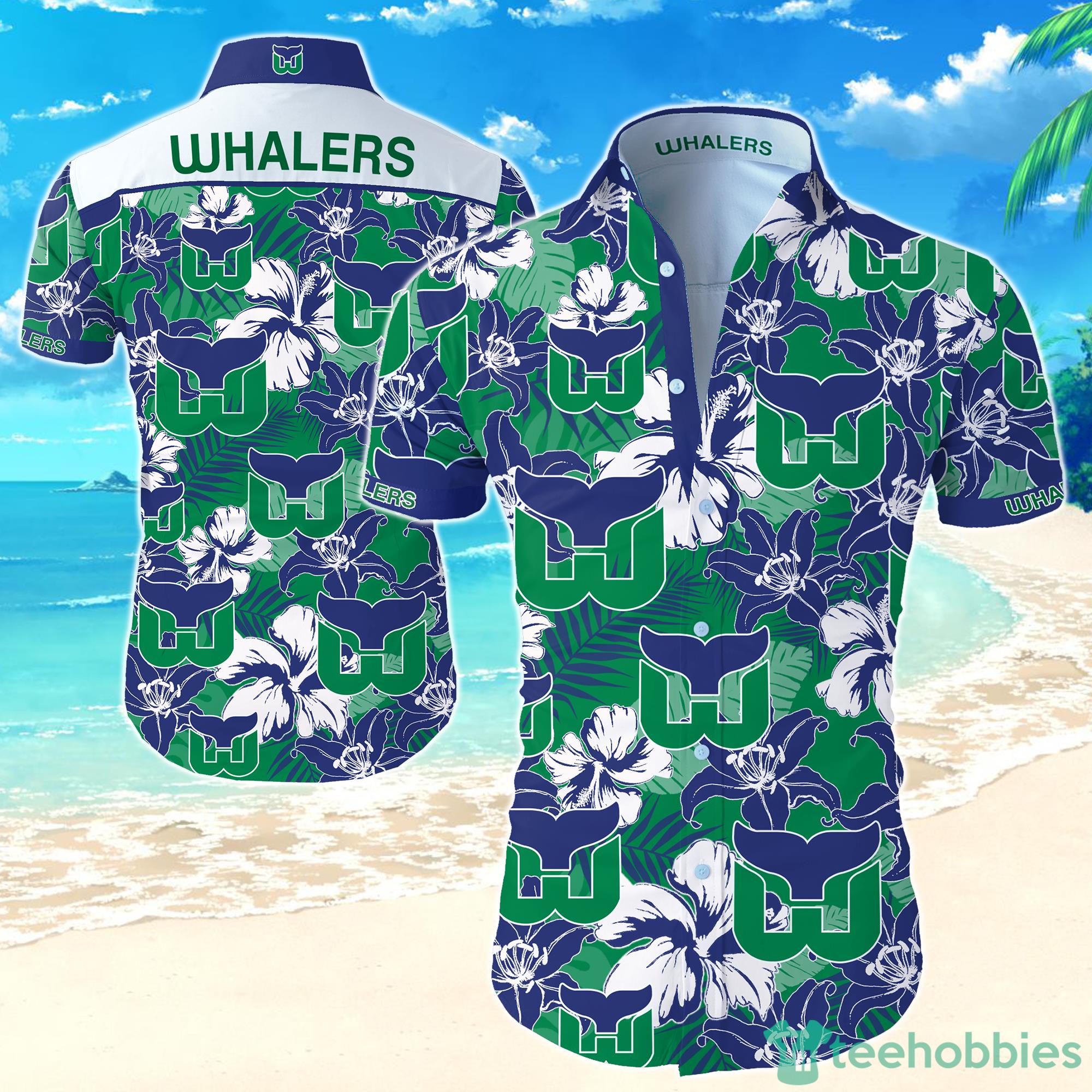 NHL Hartford Whalers Hawaiian Shirt For Men And Women Product Photo 1