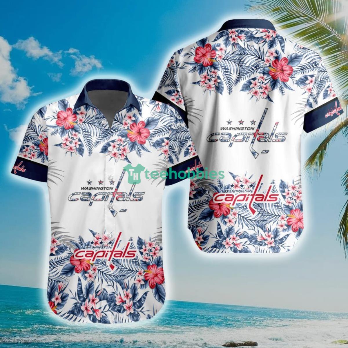 NHL Washington Capitals Special Floral Hawaiian Shirt Product Photo 1