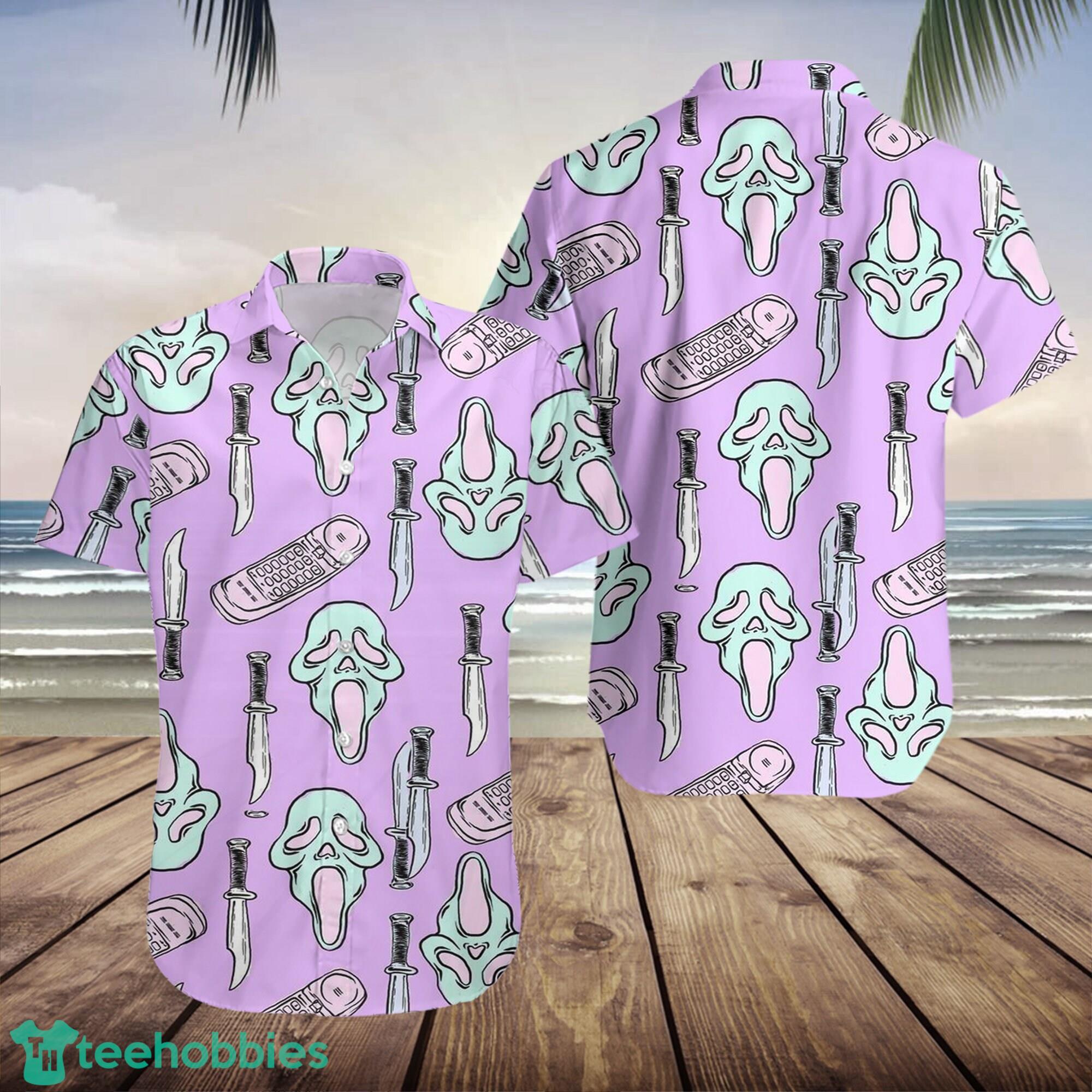 No You Hang Up Back Print Hawaiian Shirt Product Photo 1