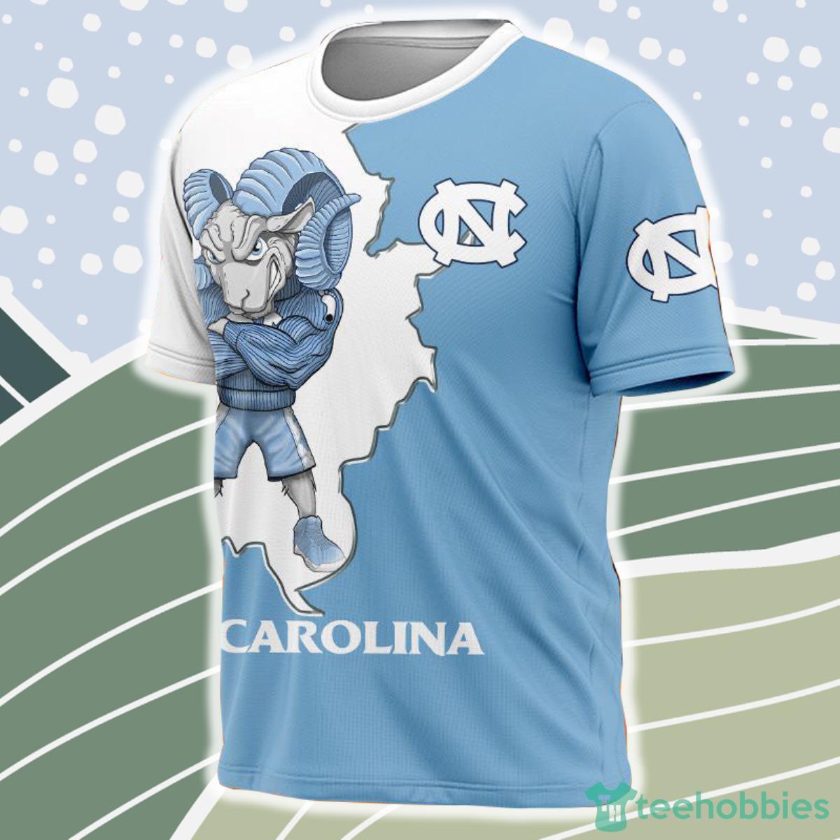 North Carolina Tar Heels NCAA Shirt 3D For Men And Women Product Photo 1