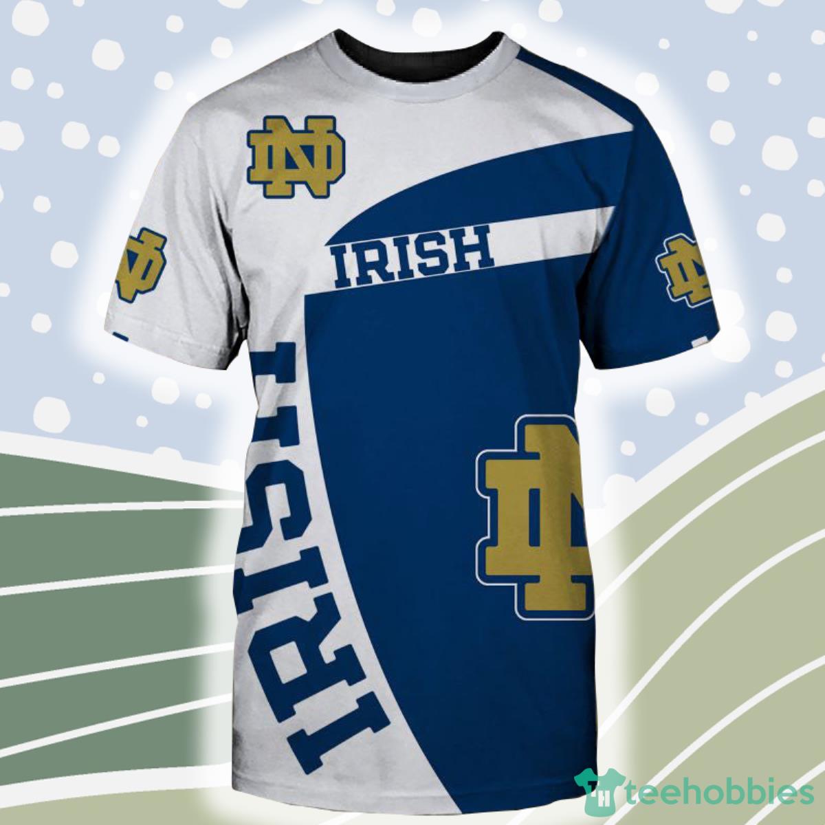 Notre Dame Fighting Irish NCAA Shirt 3D For Fans Product Photo 1