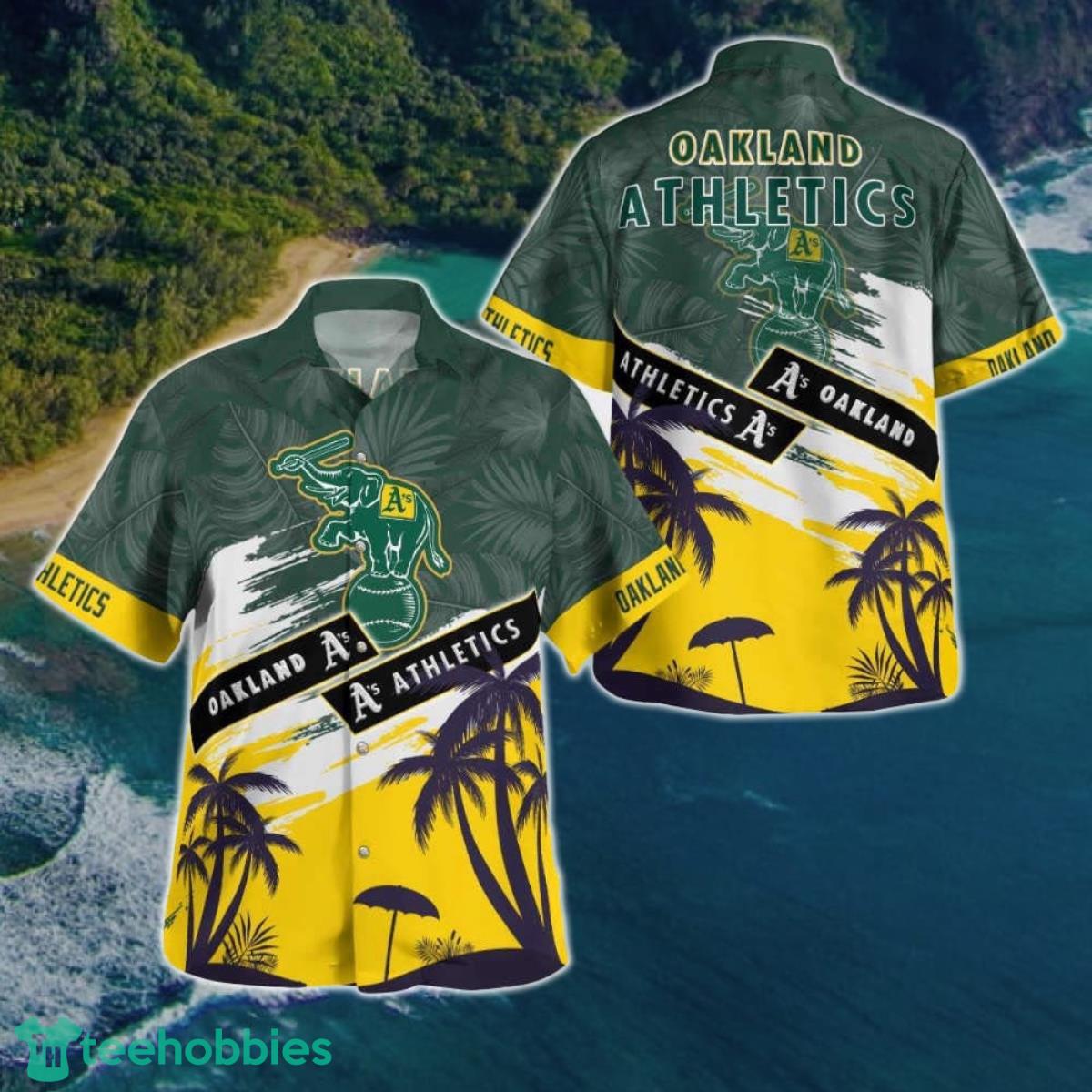 Oakland Athletics Tropical Vintage Hawaii Shirt Summer Aloha Shirt Product Photo 1