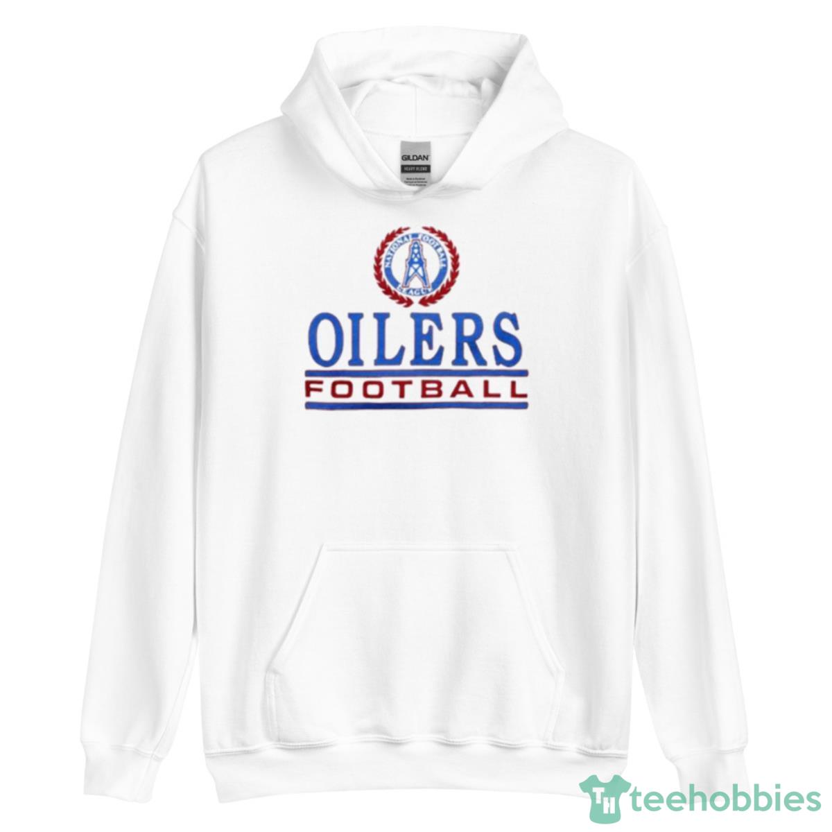 Oilers Football Crest Shirt image Oilers Football Crest Shirt - Unisex Heavy Blend Hooded Sweatshirt