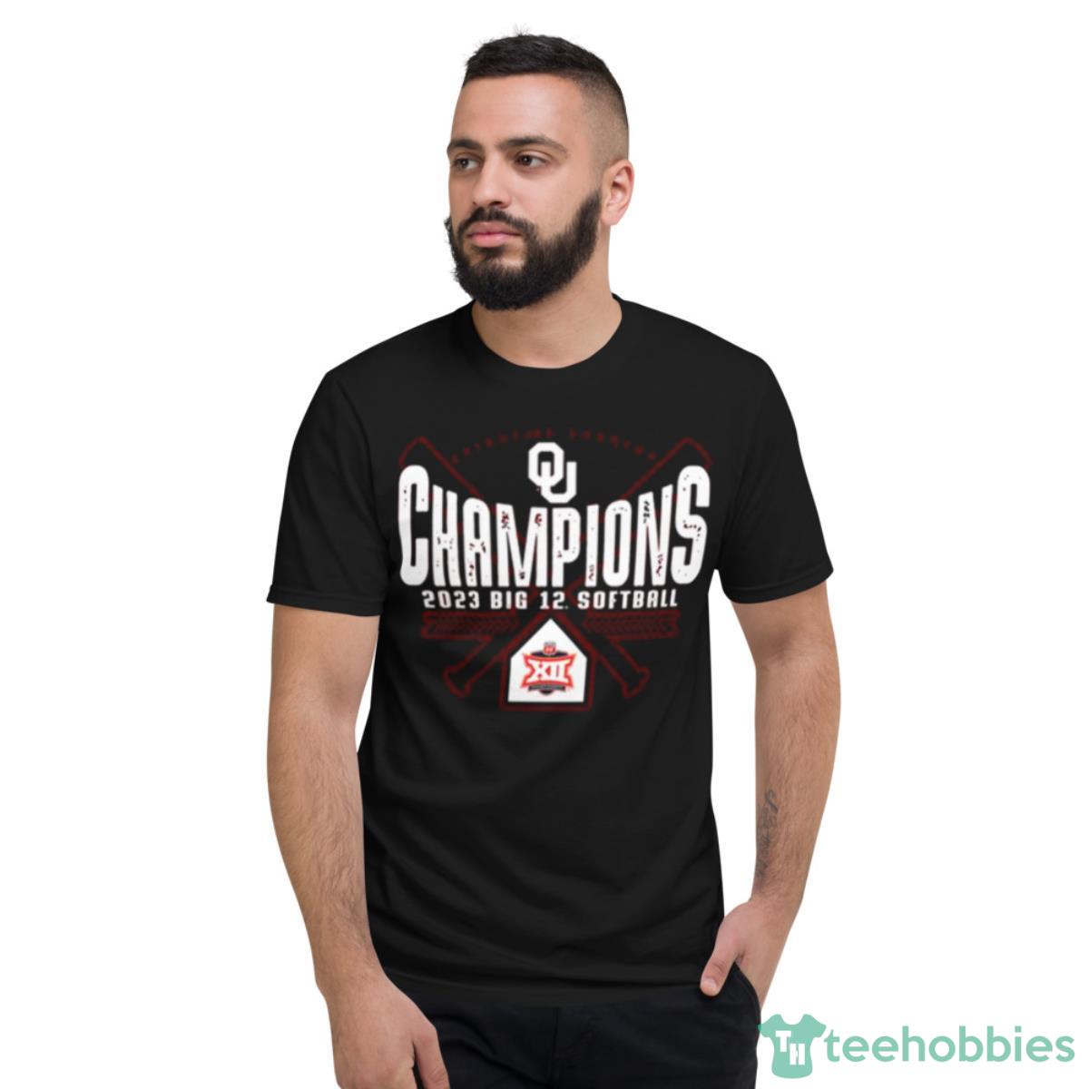 Oklahoma Sooners 2023 NCAA Big 12 Softball Conference Tournament Champions Locker Room T Shirt - Short Sleeve T-Shirt