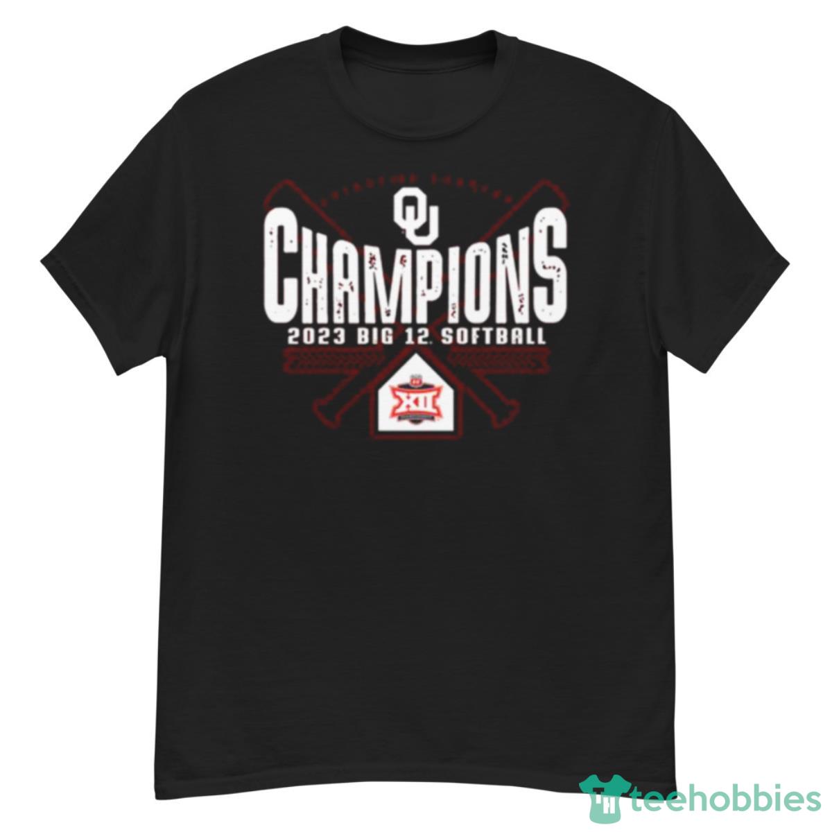 Oklahoma Sooners 2023 NCAA Big 12 Softball Conference Tournament Champions Locker Room T Shirt - G500 Men’s Classic T-Shirt