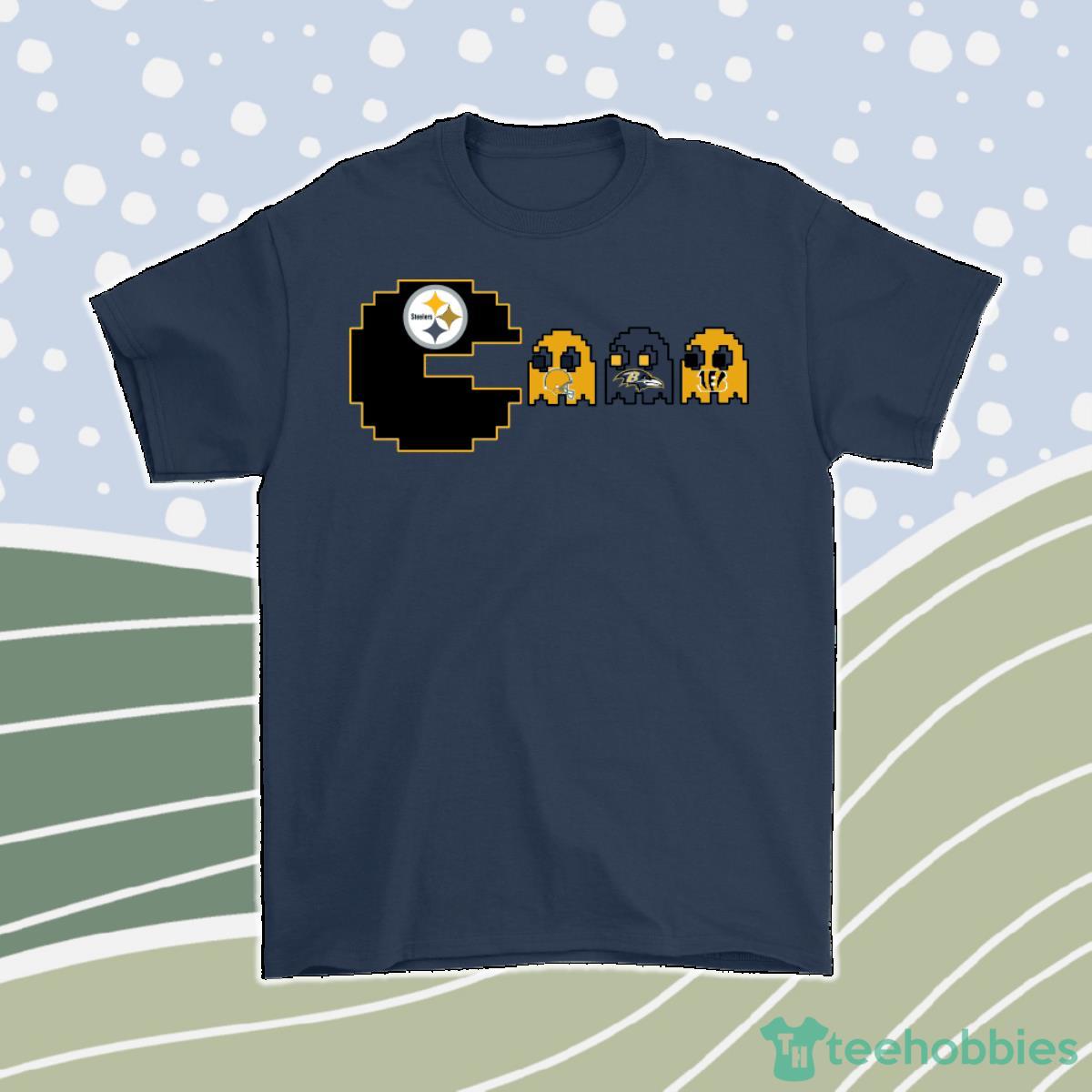 Pacman – American Football Pittsburgh Steelers Men Women T-Shirt, Hoodie, Sweatshirt Product Photo 1