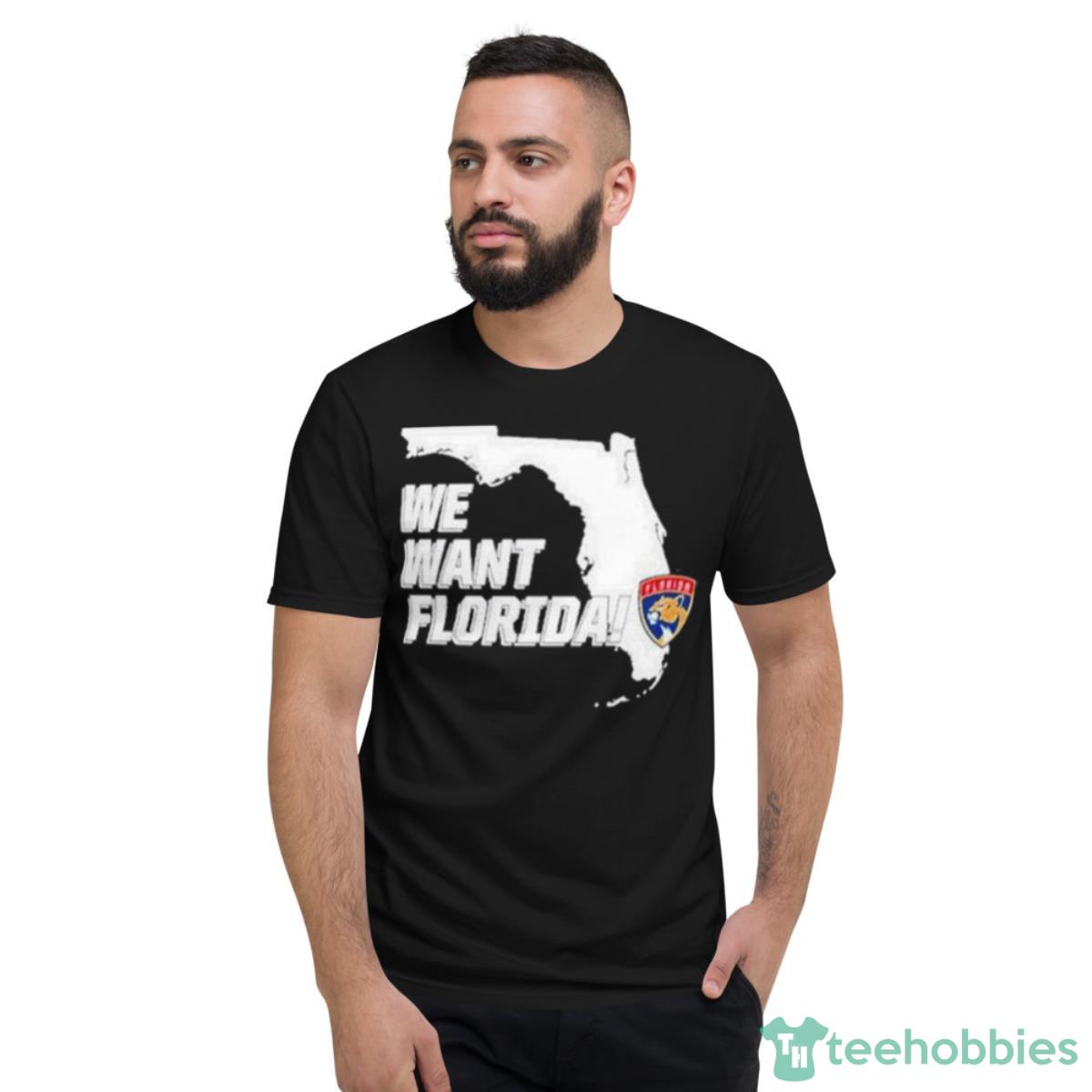 Panthers Troll Leafs We Want Florida Shirt - Short Sleeve T-Shirt
