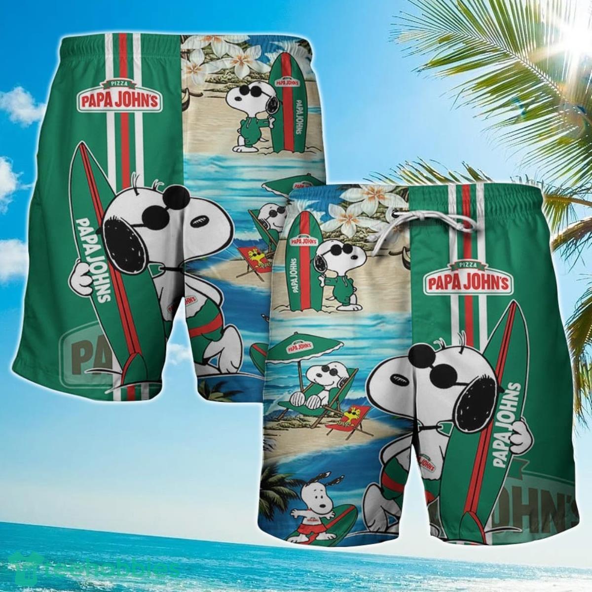 Papa Johns Food Beach Hawaiian Shirt For Men And Women Product Photo 2