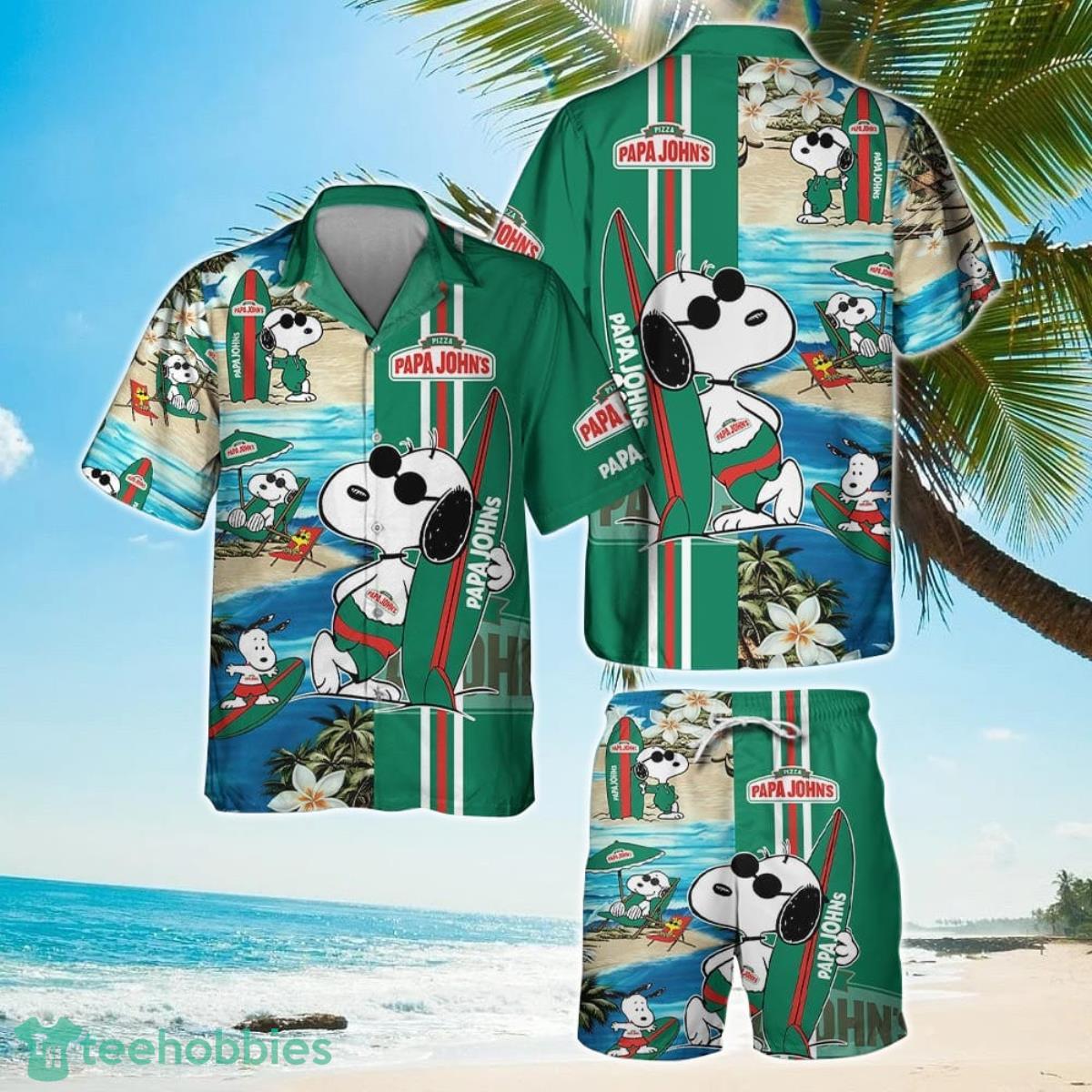 Papa John's Food Beach Hawaiian Shirt For Men And Women Product Photo 1