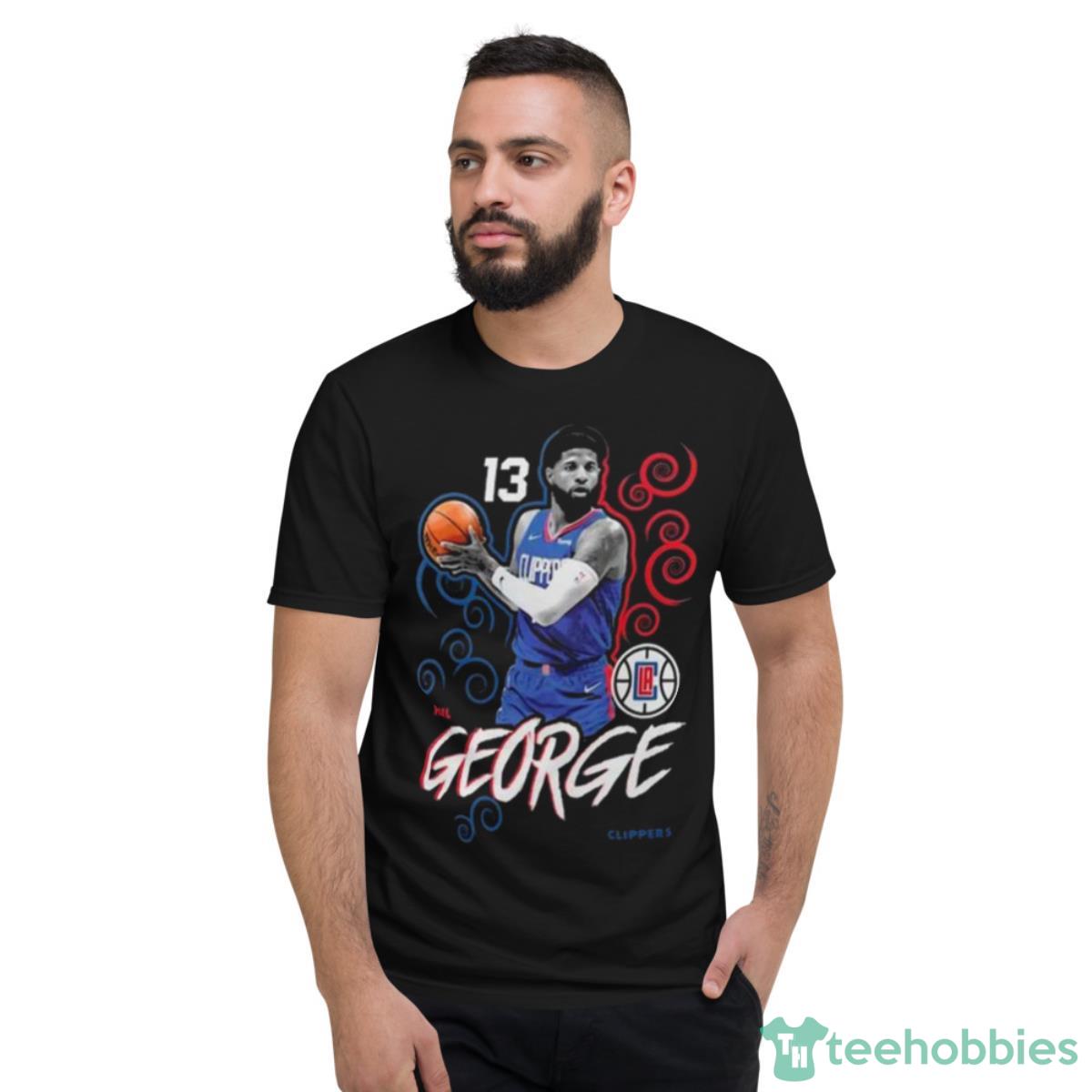 Paul George LA Clippers Player Name & Number Competitor T Shirt - Short Sleeve T-Shirt