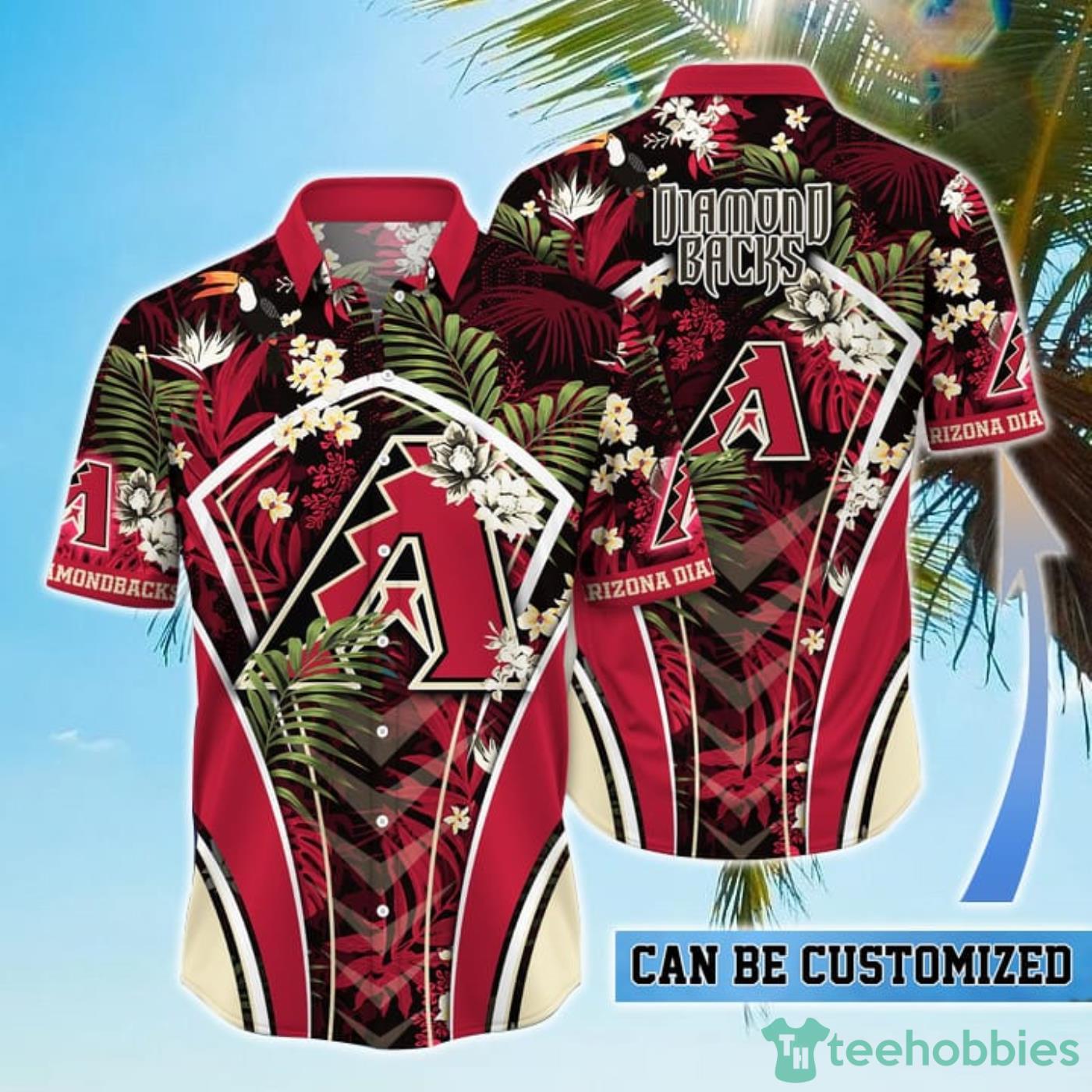 Personalized Arizona Diamondbacks MLB Flower Summer Tropical Hawaiian Shirt Product Photo 1