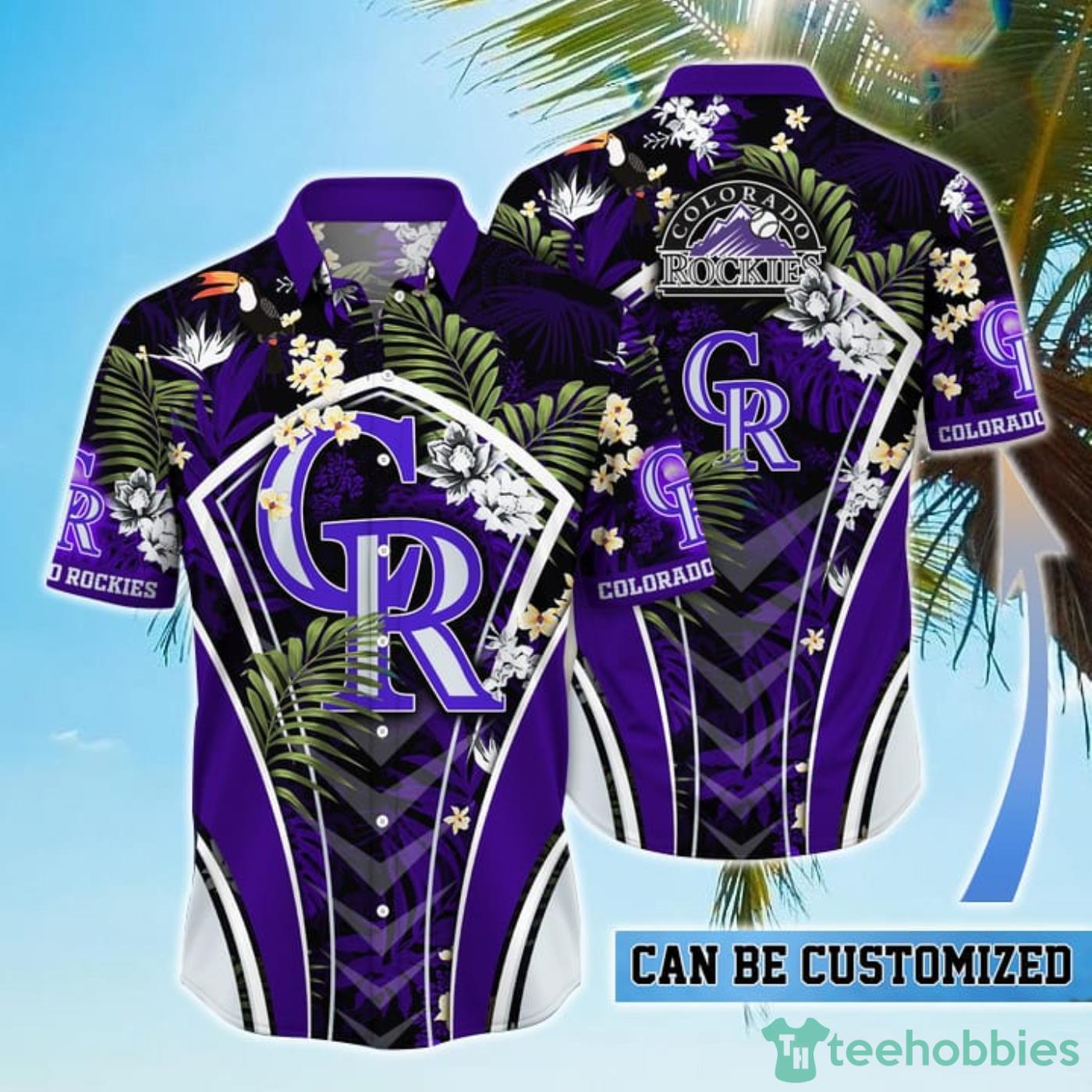 Personalized Colorado Rockies MLB Flower Summer Tropical Hawaiian Shirt Product Photo 1