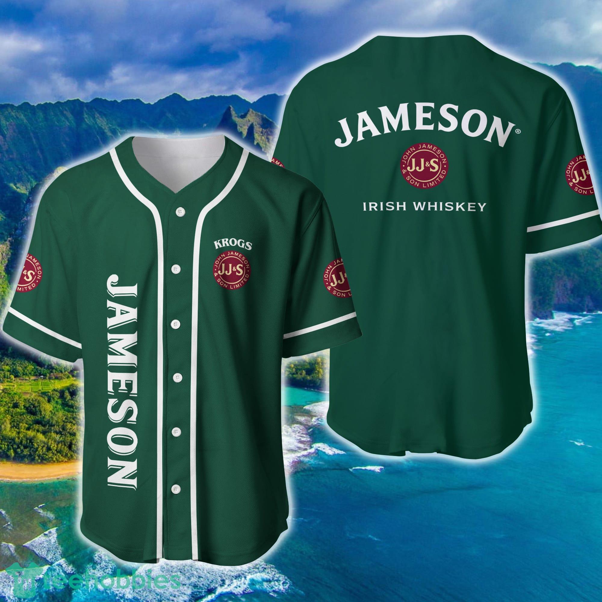 Personalized Green Jameson Whiskey Baseball Jersey Product Photo 1