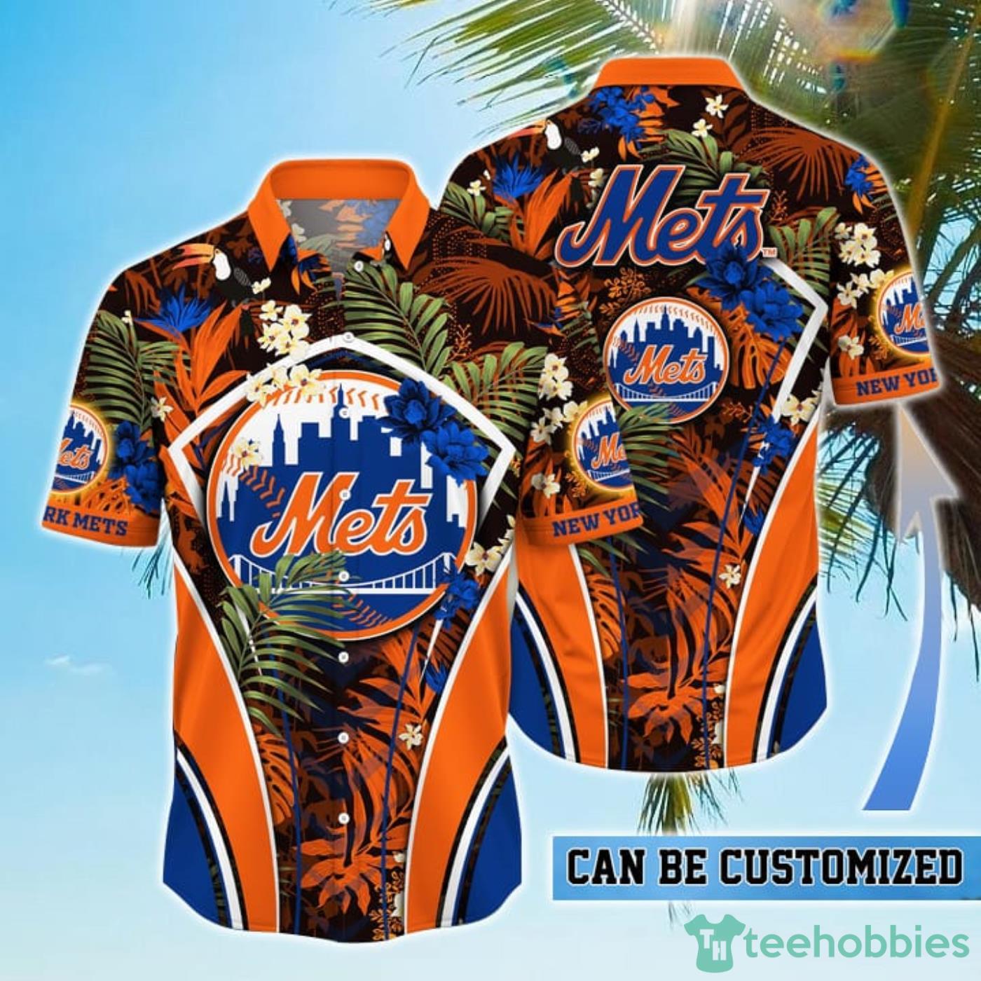 Personalized New York Mets MLB Flower Summer Tropical Hawaiian Shirt Product Photo 1