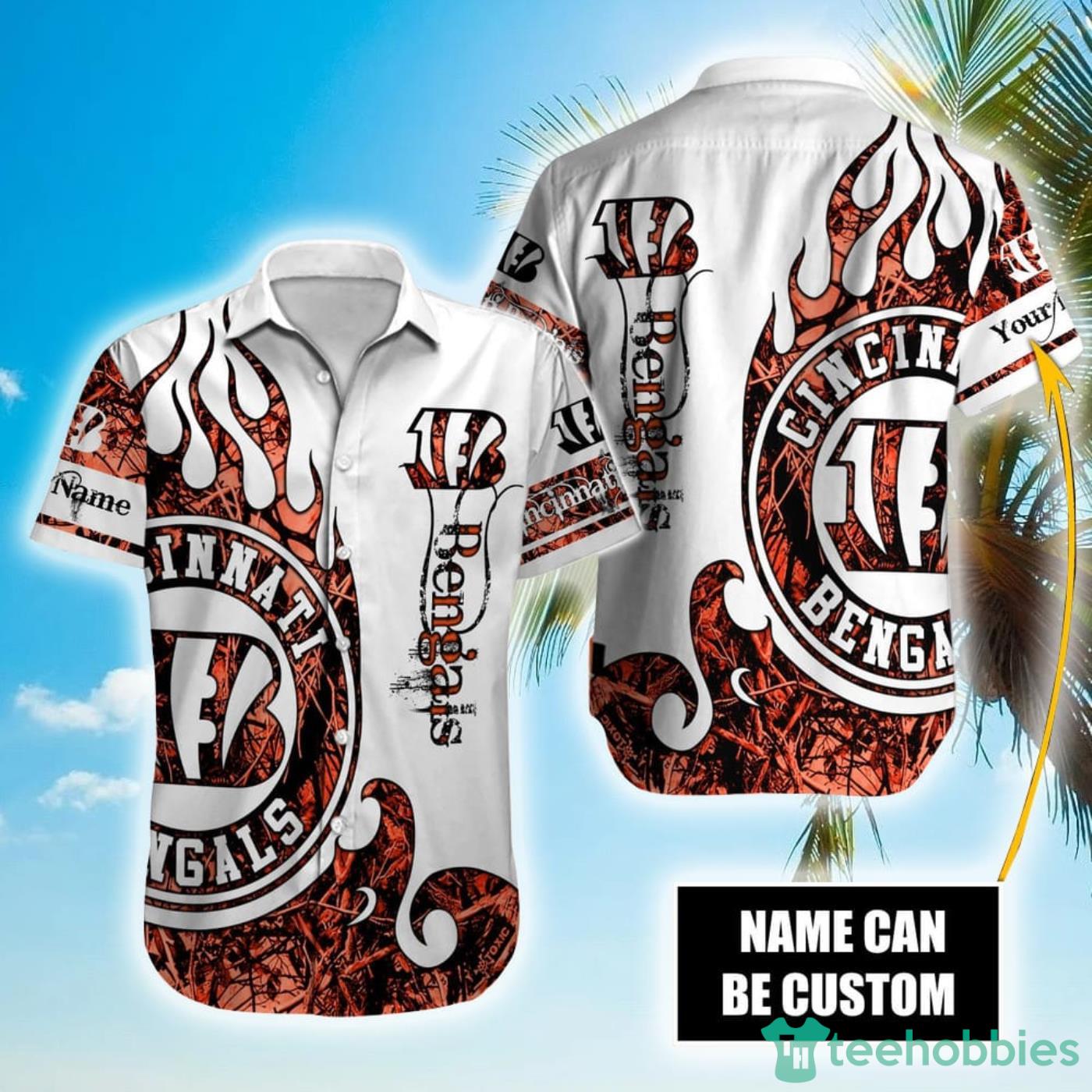 Personalized NFL Cincinnati Bengals Special Realtree Hunting Hawaiian Shirt Product Photo 1