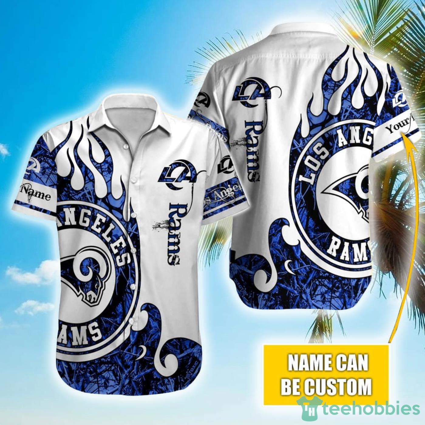 Personalized NFL Los Angeles Rams Special Realtree Hunting Hawaiian Shirt Product Photo 1