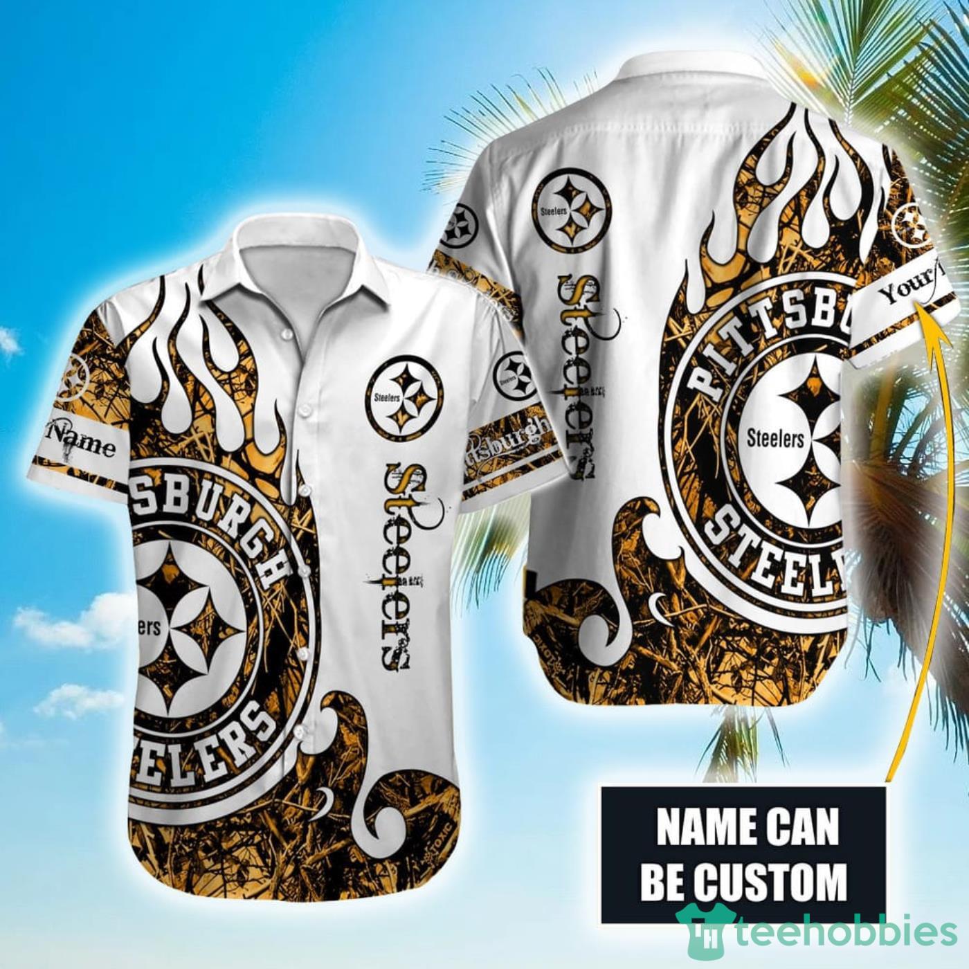 Personalized NFL Pittsburgh Steelers Special Realtree Hunting Hawaiian Shirt Product Photo 1