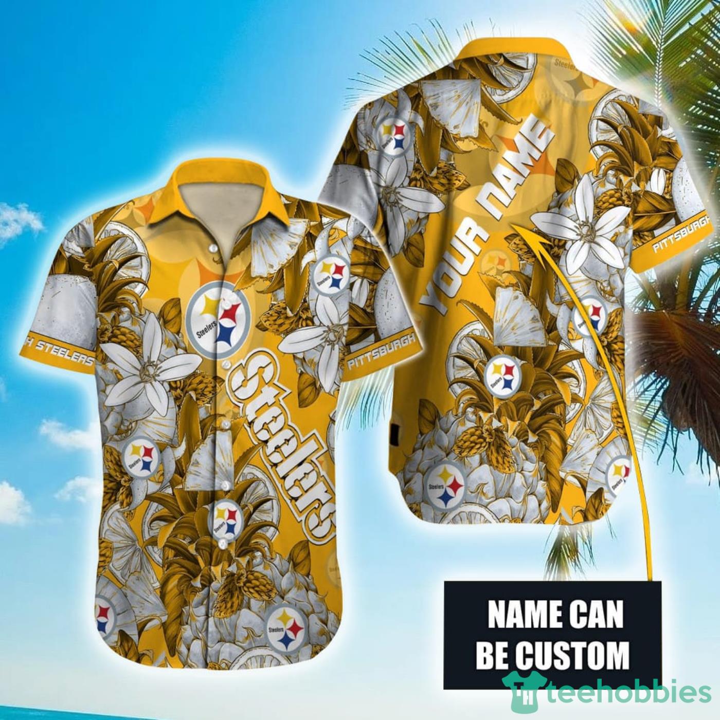 Personalized NFL Pittsburgh Steelers Special Tropical Fruit Hawaiian Shirt Product Photo 1