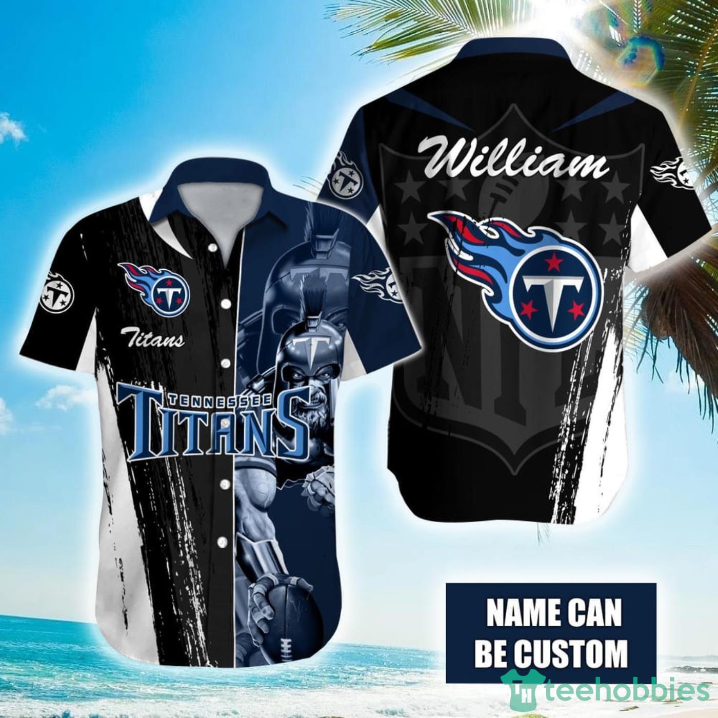 Personalized NFL Tennessee Titans Special Half Tone Mascot Hawaiian Shirt Product Photo 1