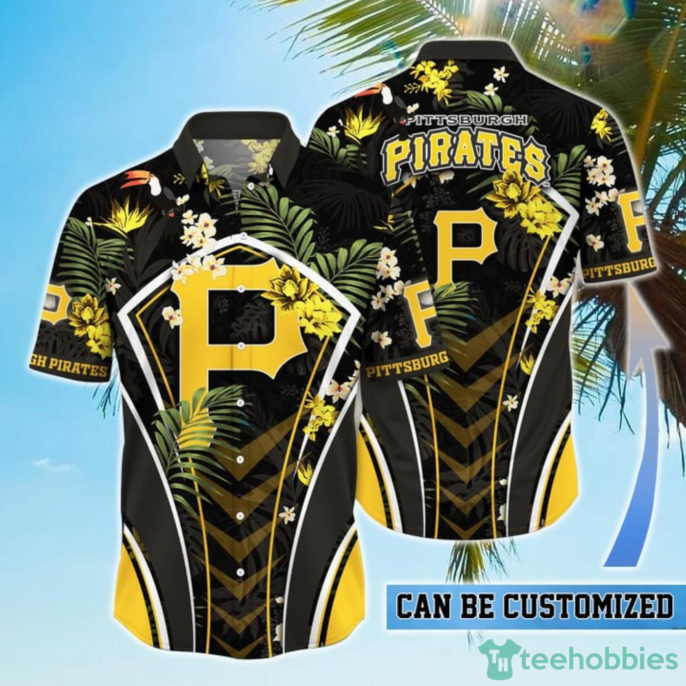 Personalized Pittsburgh Pirates MLB Flower Summer Tropical Hawaiian Shirt Product Photo 1