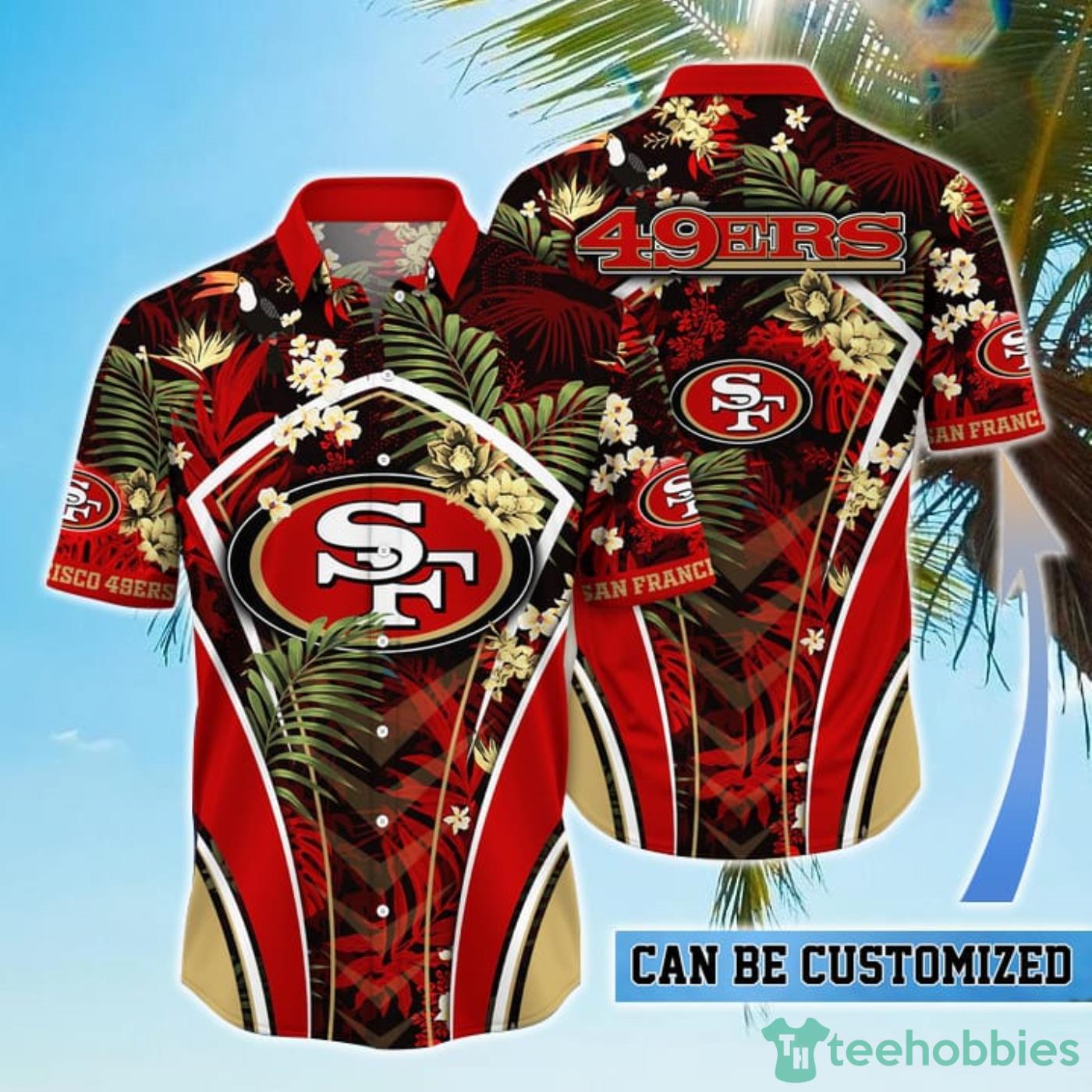 Personalized San Francisco 49ers NFL Flower Summer Tropical