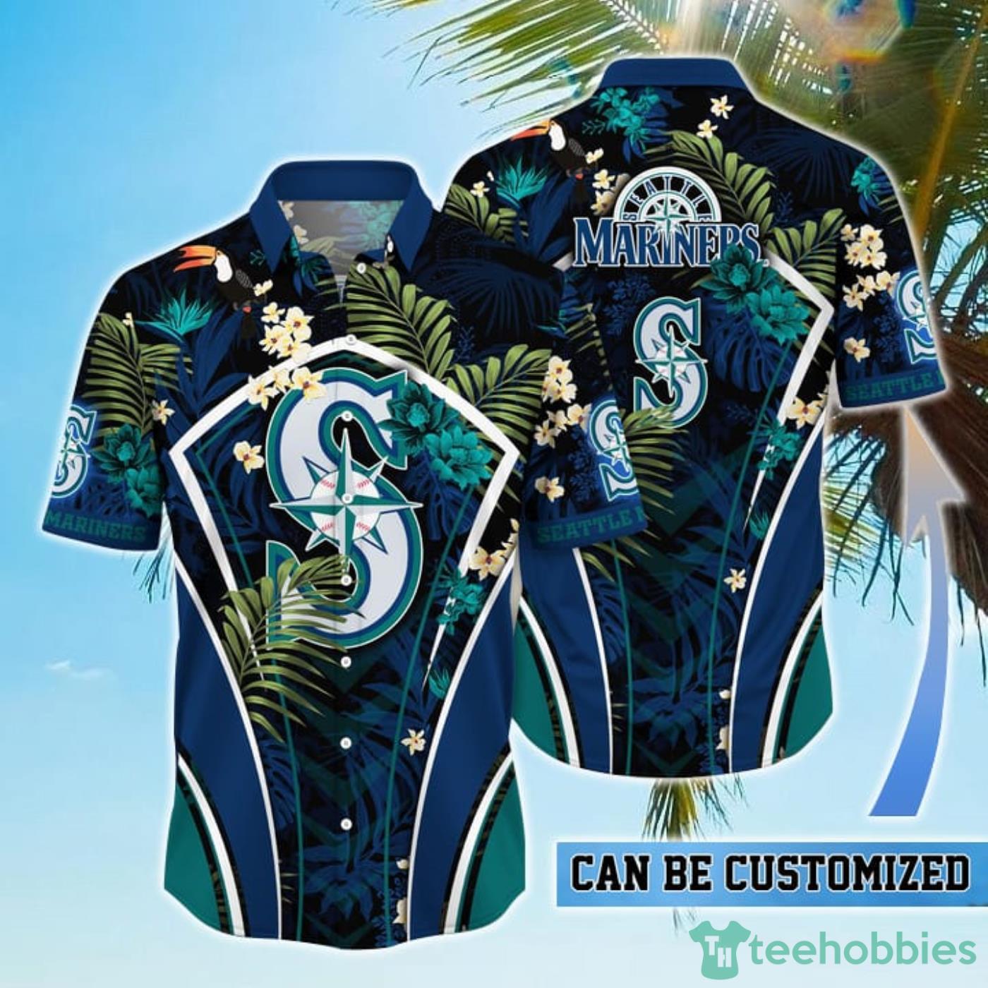 Personalized Seattle Mariners MLB Flower Summer Tropical Hawaiian Shirt Product Photo 1