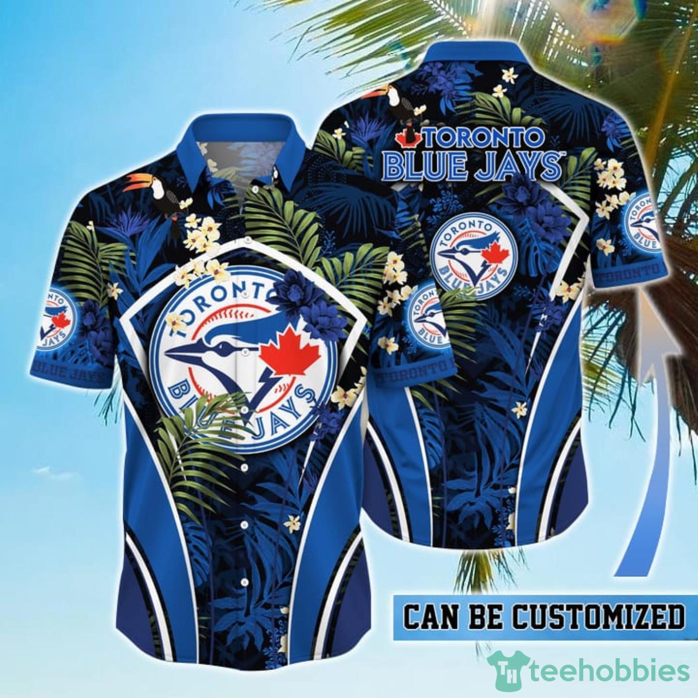 Personalized Toronto Blue Jays MLB Flower Summer Tropical Hawaiian Shirt Product Photo 1