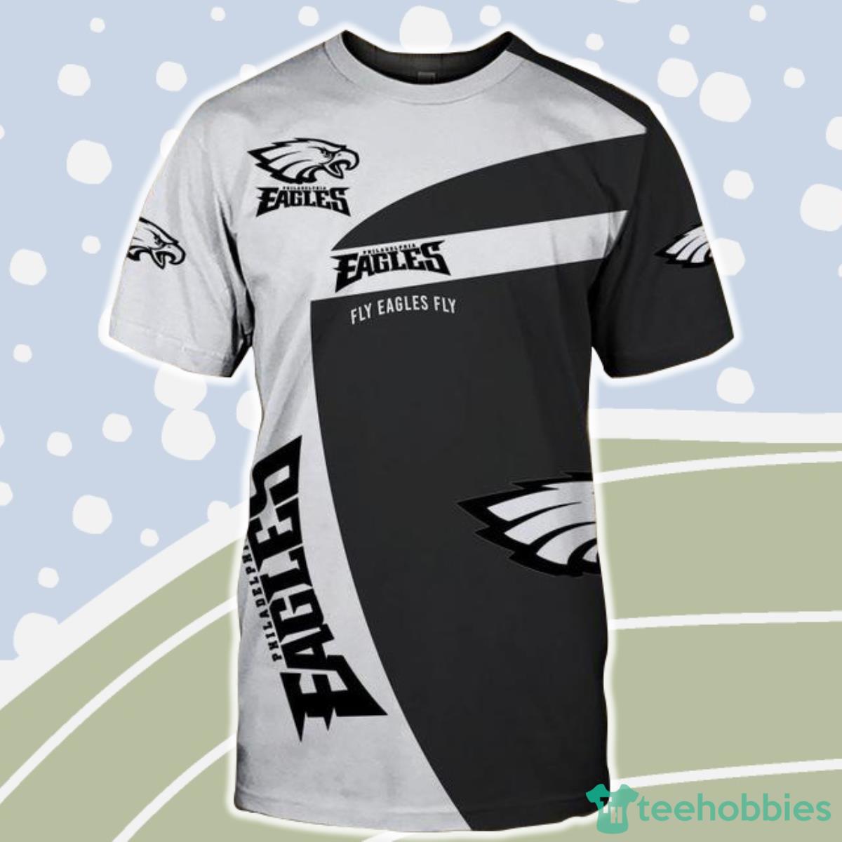 Philadelphia Eagles Custom T Shirt 3D Short Sleeve Fly Eagles Fly Product Photo 1