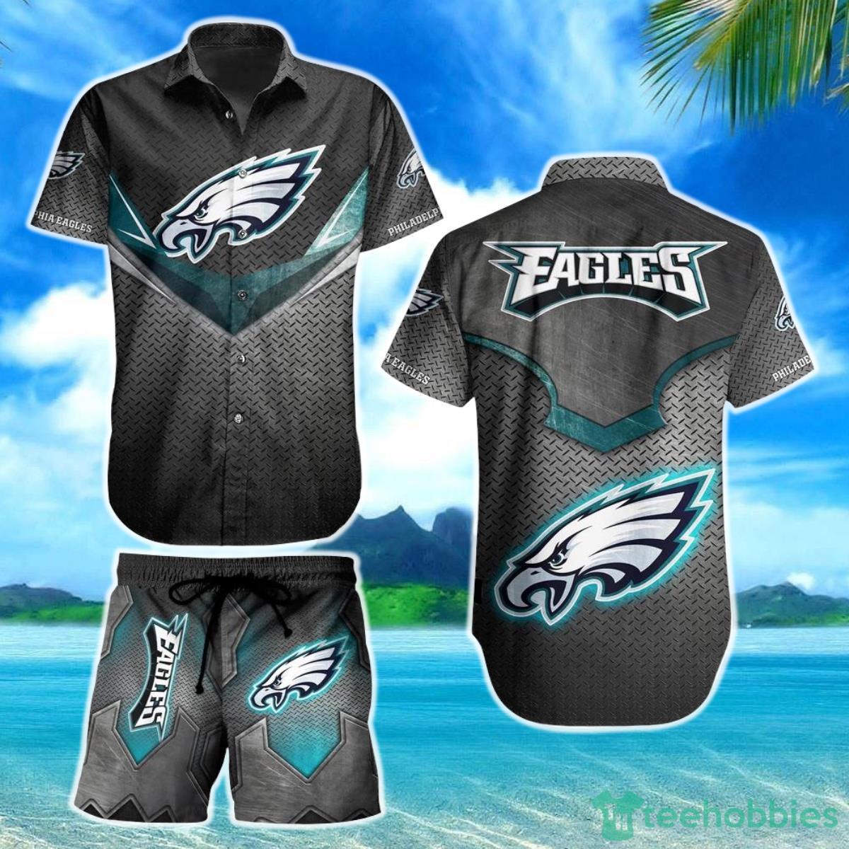 Philadelphia Eagles NFL Football Hawaiian Shirt And Short Beach Shirt Short Style For Big Fans Product Photo 1