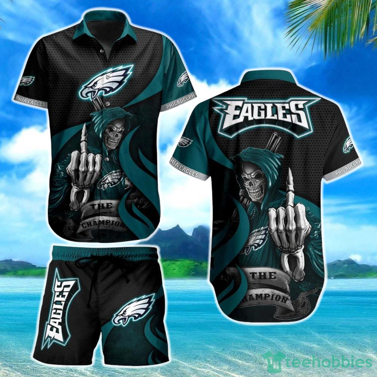 Philadelphia Eagles NFL Football Hawaiian Shirt And Short Graphic Summer The Champion Gift For Men Women Product Photo 1